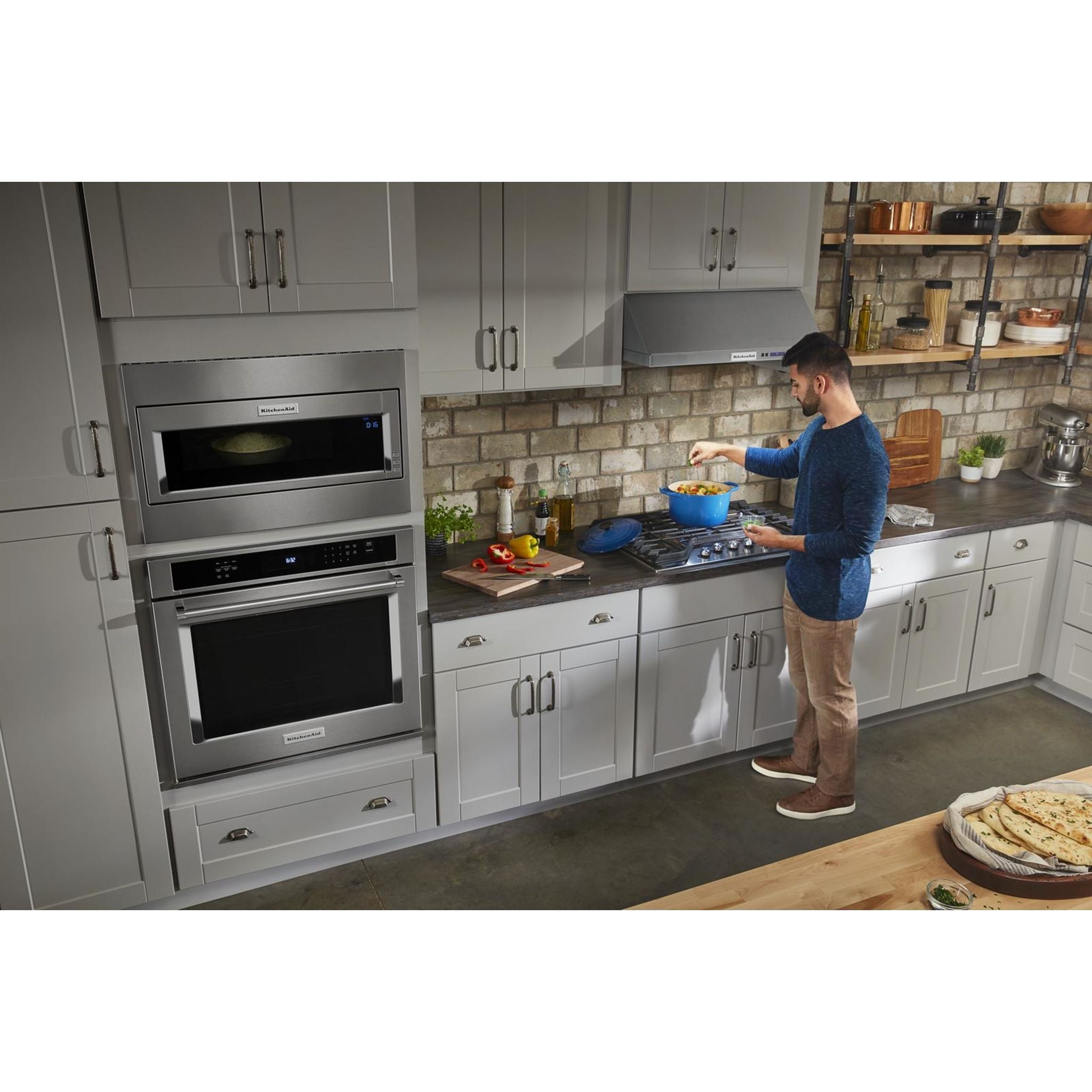 KitchenAid KCGS350ESS 30-Inch 5-Burner Gas Cooktop - Stainless Steel Professional Range for Home Kitchen Cooking, Grilling & Baking