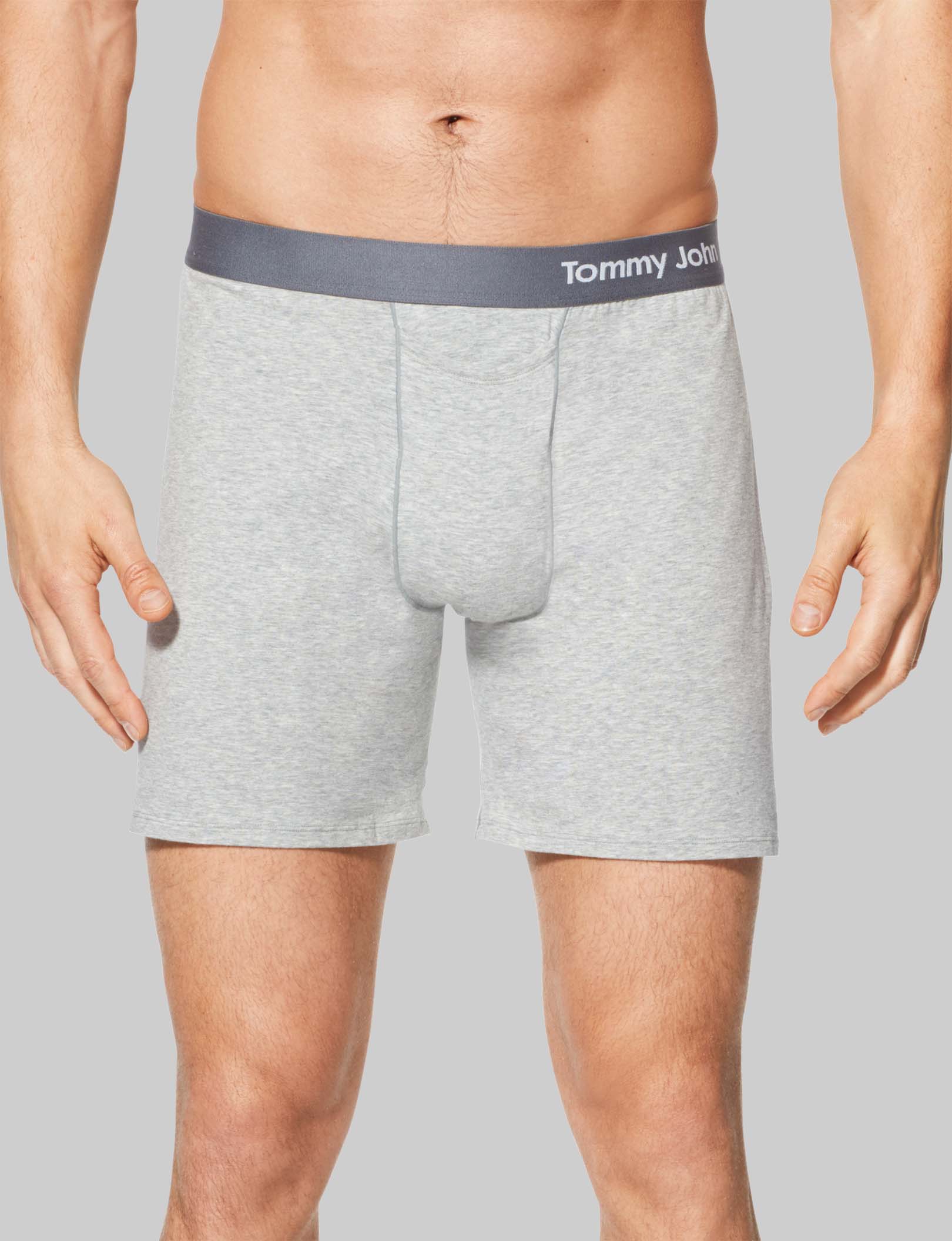 Premium Cotton Relaxed Fit Boxer Briefs for Men - 6 Pack (3 Pairs) - Soft Breathable Underwear for All-Day Comfort - Perfect for Workout, Lounge & Sleep