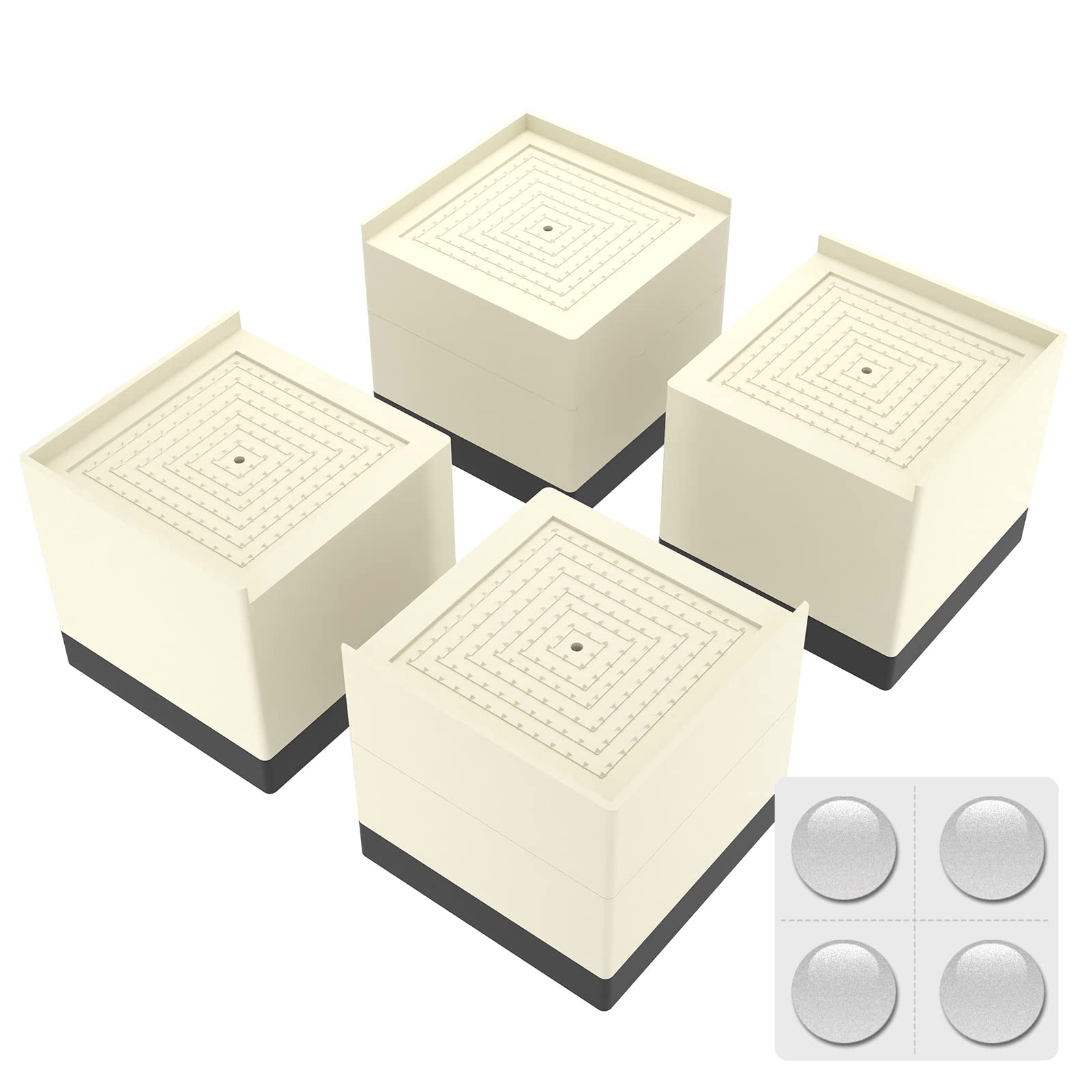 ZTON Heavy Duty Adjustable Bed Furniture Risers - 1.6