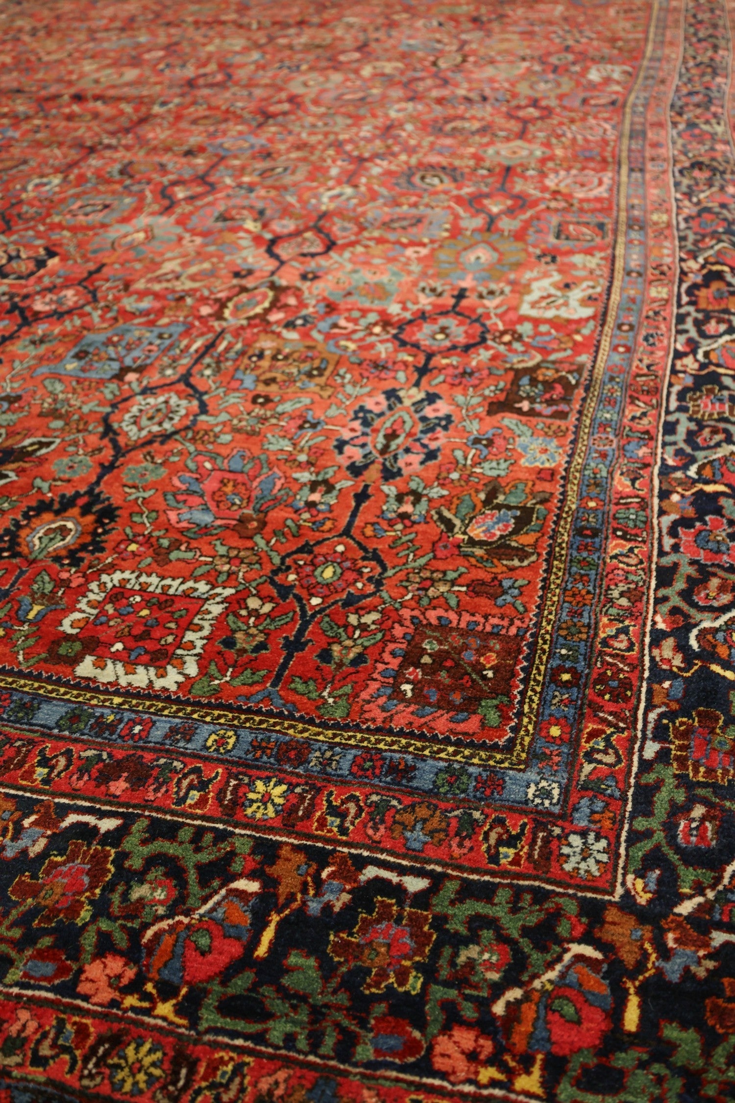Handwoven Antique Bijar Tribal Rug - Traditional Persian Carpet for Home Decor, Living Room, Bedroom - J76422