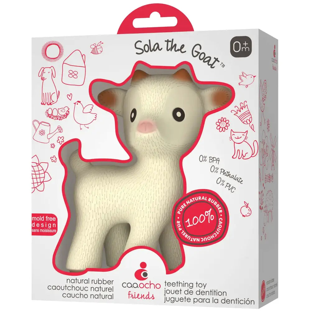 Caaocho Friends Sola The Goat Plush Toy - Soft Stuffed Animal for Kids, Gifts & Collectibles | Perfect for Cuddling, Room Decor, and Birthday Presents