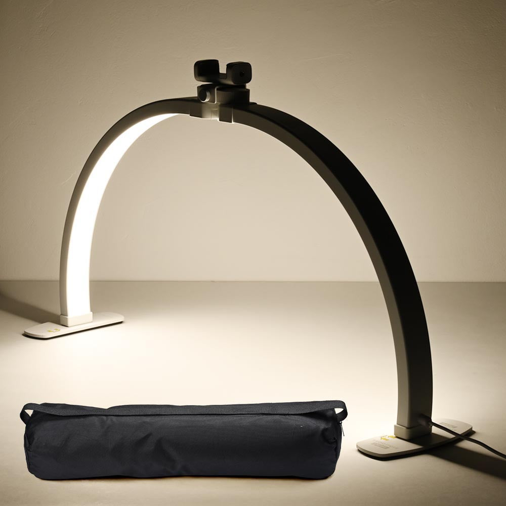 Professional LED Desk Lamp for Nail Tech & Lash Extensions - Adjustable Brightness White Light - Perfect for Salon, Home Studio & Beauty Workspaces