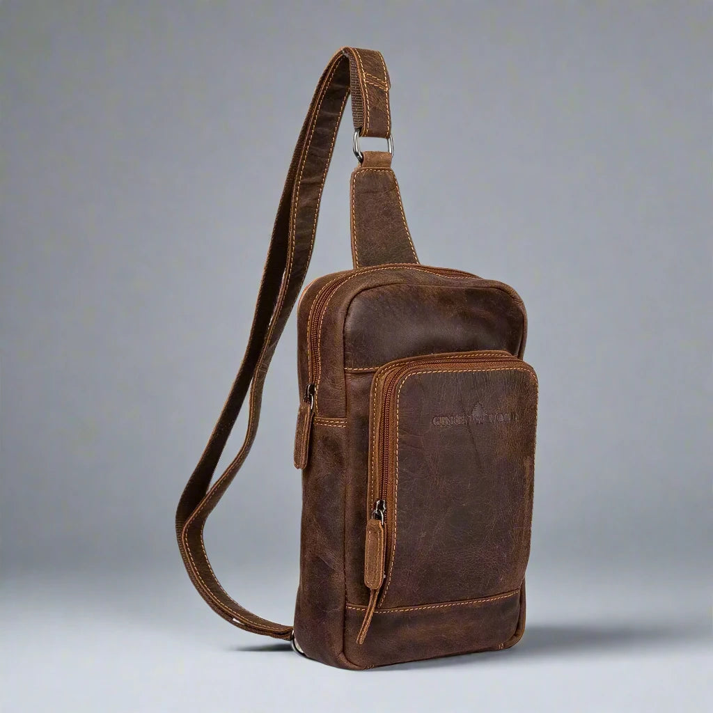 Premium Genuine Leather Hamilton Crossbody Bag & Backpack for Women - Stylish & Durable Handbag for Travel, Work & Everyday Use