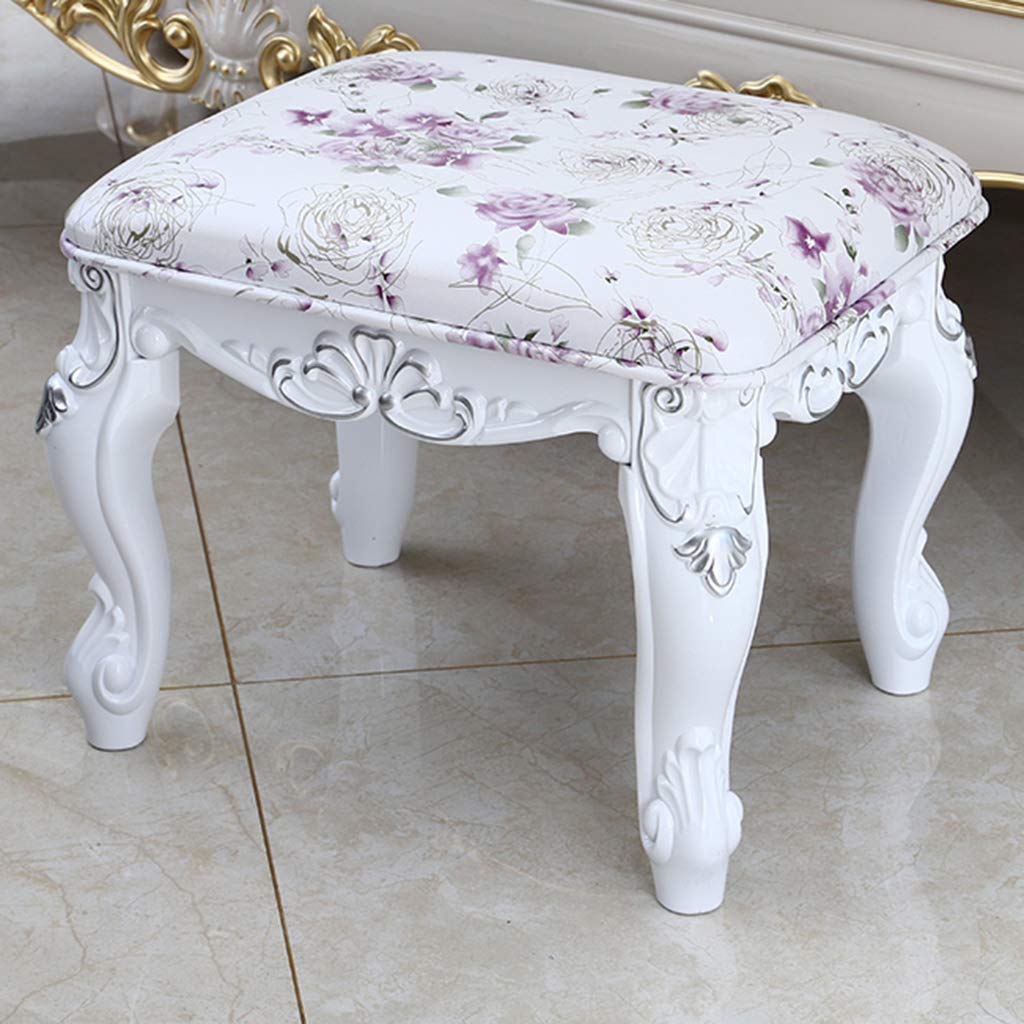 ZYIFAN Vanity Stool Makeup Dressing Stool - Padded Bench with Sturdy ABS Legs, Elegant Piano Seat for Bedroom & Bathroom - Easy Assembly - Perfect for Makeup, Dressing Table, and Bedside Seating