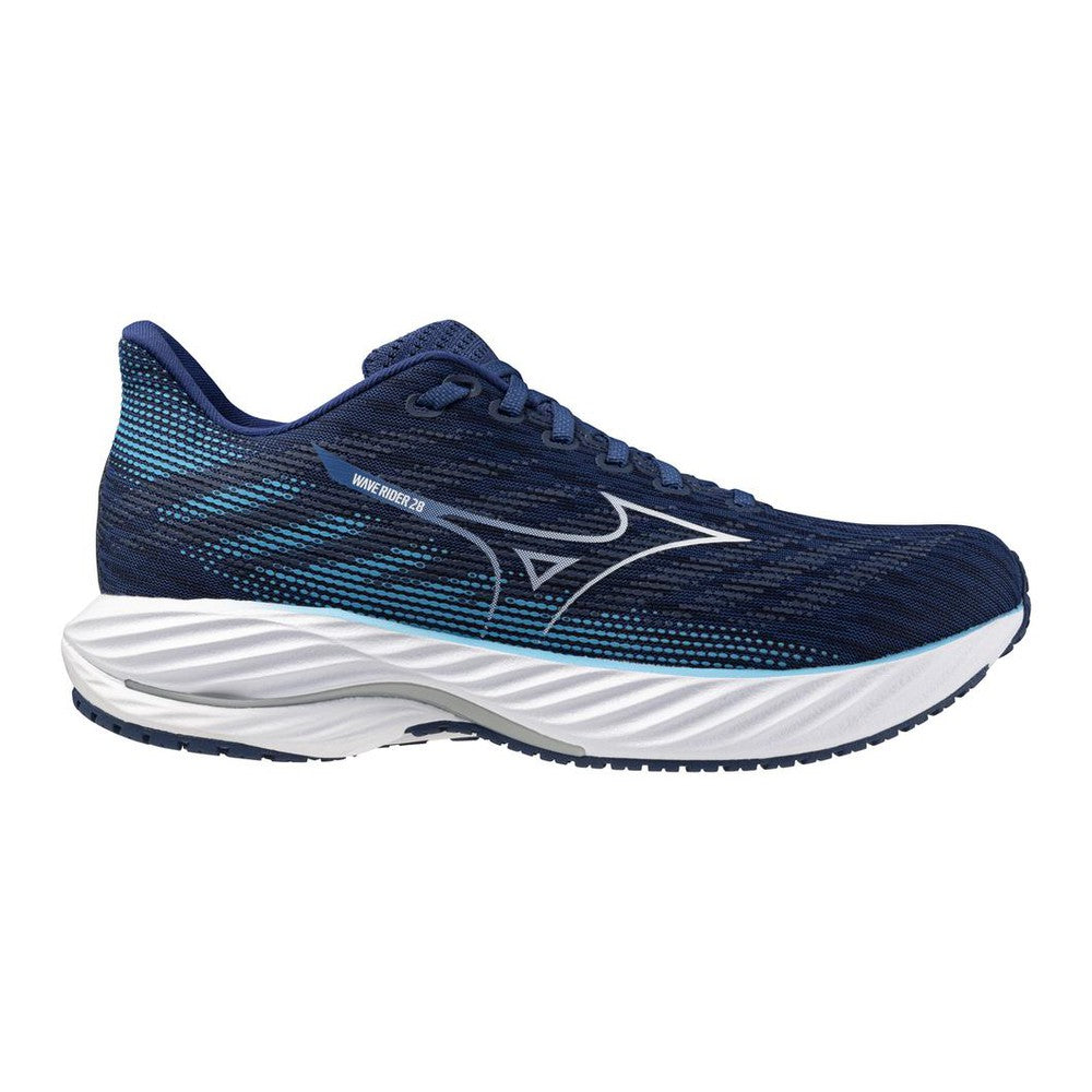 Asics Men's Wave Rider 28 Running Shoes - Lightweight Cushioned for Long Distance & Training - Perfect for Road Running, Jogging & Gym Workouts