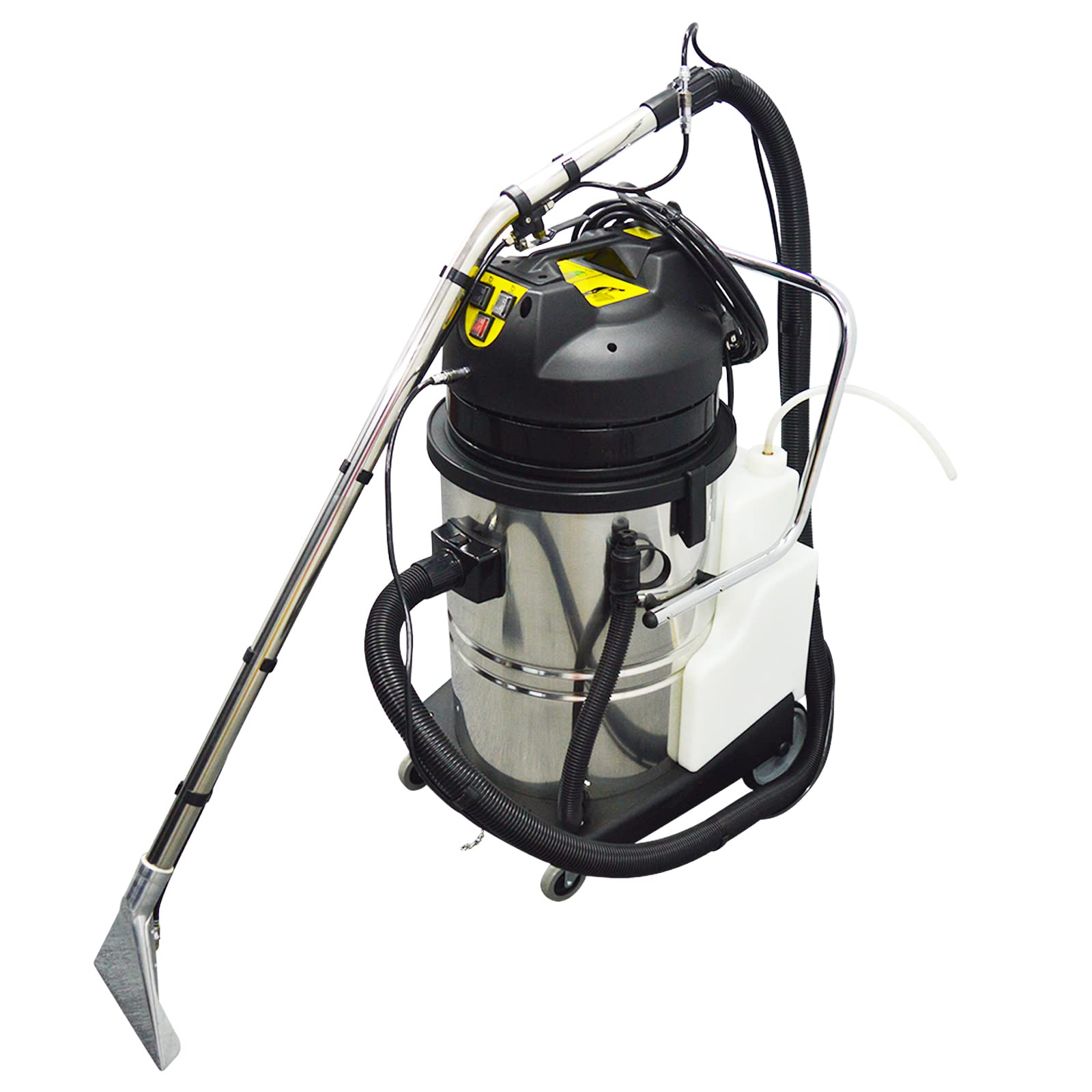 Powerful 16Gal/60L Upright Carpet Cleaner Machine with Telescoping Wand - 110V Canister Vacuum for Deep Cleaning - Perfect for Home, Office & Pet Hair Removal