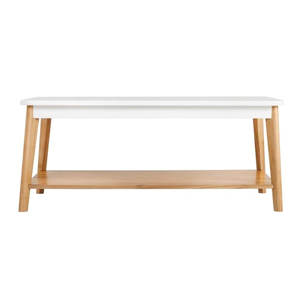 Modern Oak and White Universal Expert Remus Coffee Table - Stylish Living Room Centerpiece for Home Decor
