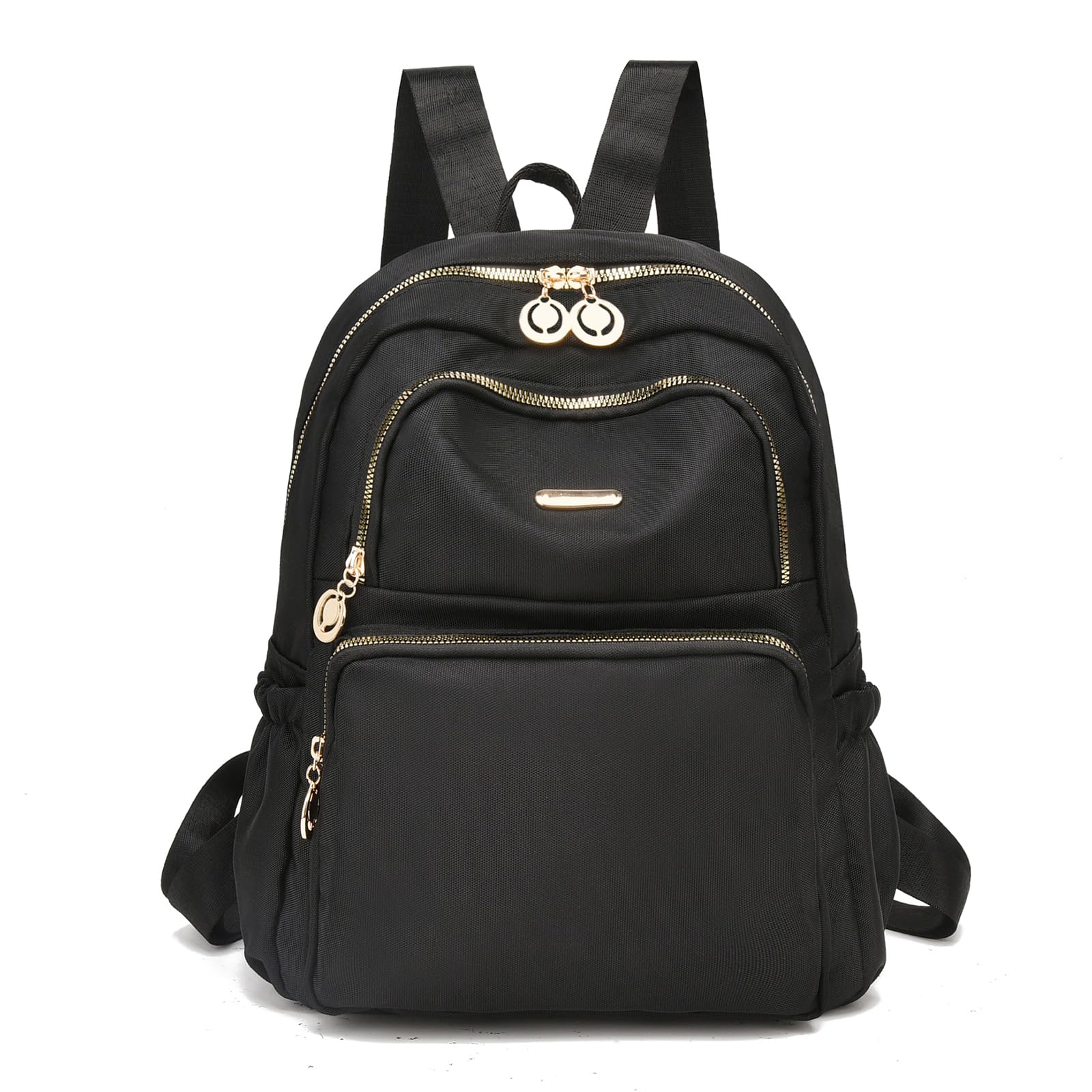 **IHayner Mini Backpack Purse for Women - Lightweight Nylon Small Backpack, Casual Daypack for College, Work & Travel - Black | Perfect for Everyday Use, Commuting & Weekend Getaways**