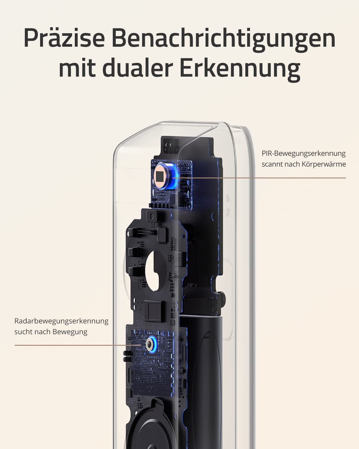 eufy Security Video Doorbell S330 Dual Camera (Battery-Powered) with Additional Camera, 2K HD Resolution, Motion Sensor & Package Detection, No Monthly Fees - Perfect for Home Security, Smart Doorbell for Apartments & Houses