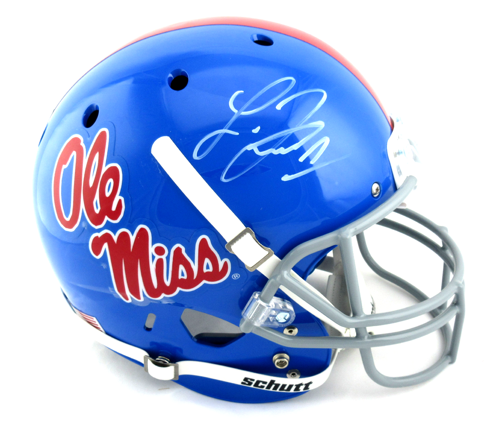 Laquon Treadwell Autographed Ole Miss Rebels Schutt Powder Blue Full Size NCAA Football Helmet - Collectible Memorabilia for Fans & Sports Enthusiasts - Perfect for Display in Man Cave, Game Room or Office Decor