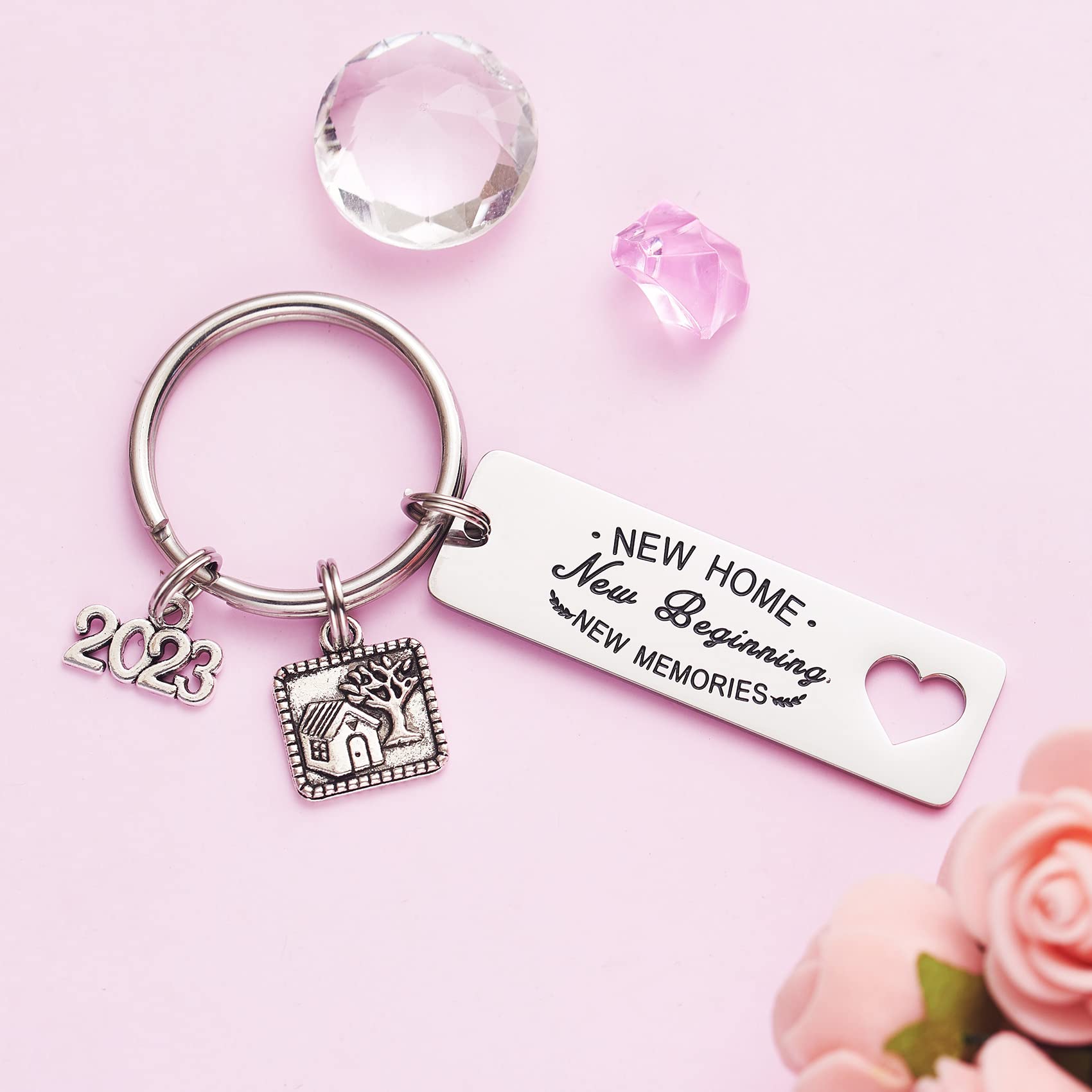 2023 Best Housewarming Gifts for New Homeowners - Elegant House Keychains & New Home Keychain Set - Perfect for Housewarming Parties, First Home Celebrations & Welcome Gifts