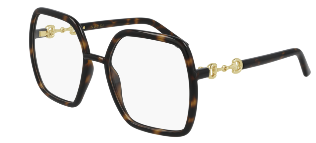 Gucci GG 0890O 002 Havana Oversized Hexagonal Women's Eyeglasses - Luxury Designer Sunglasses for Women, UV Protection, Fashion Statement - Perfect for Everyday Wear, Travel & Outdoor Activities