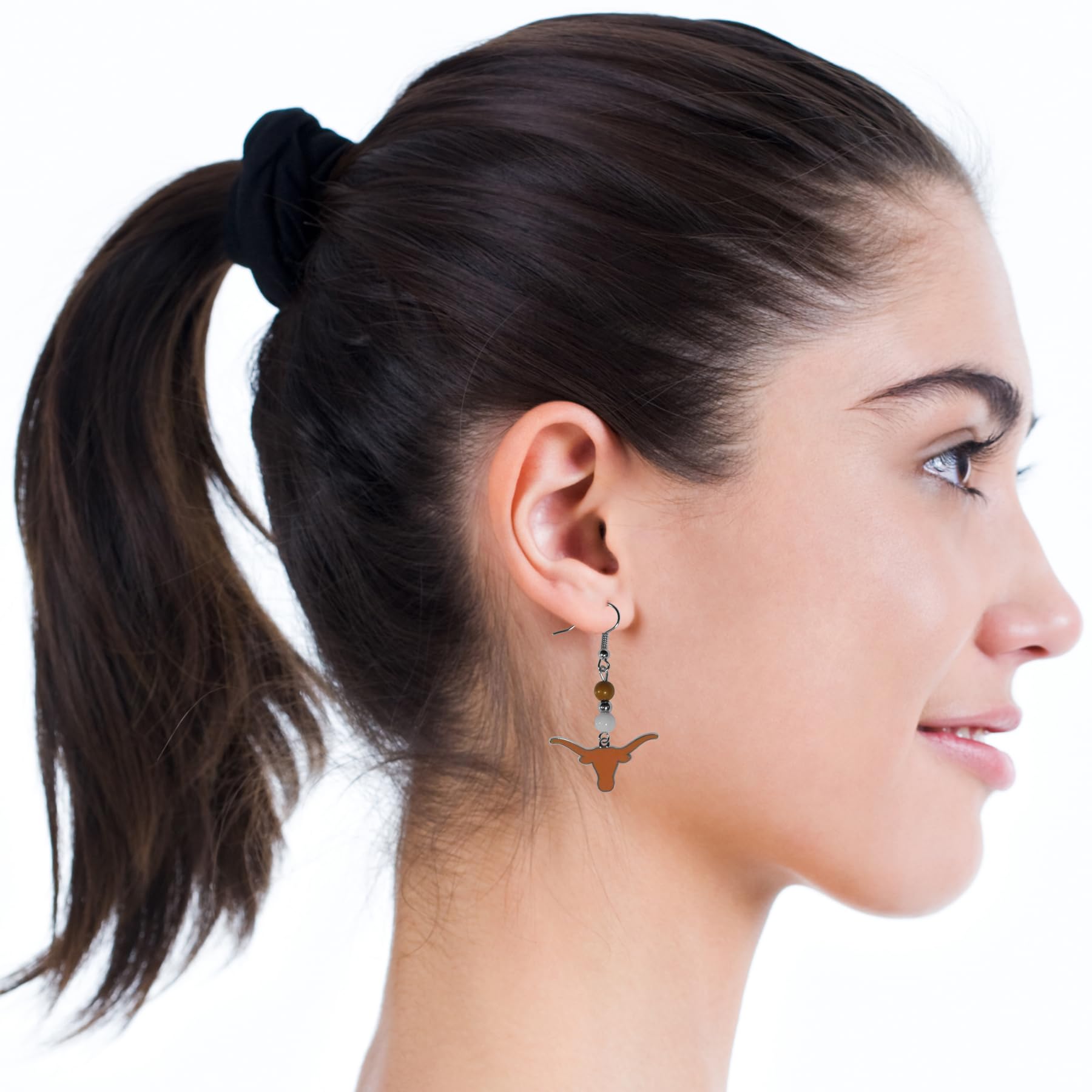 NCAA Fan Bead Dangle Earrings for Women - Stylish College Sports Jewelry - Perfect for Game Day, Tailgating & School Spirit Events