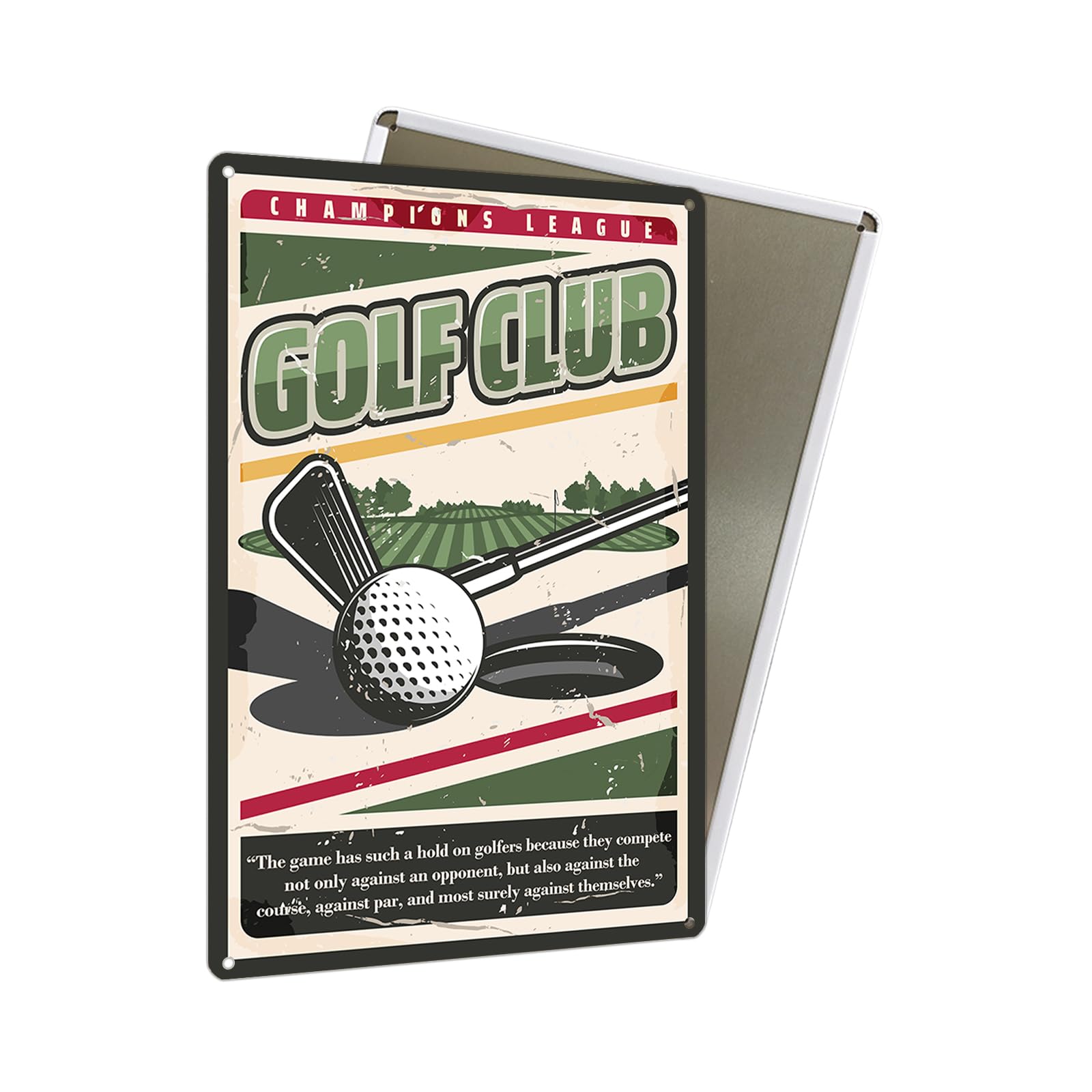 Vintage Golf Metal Sign - 8x12