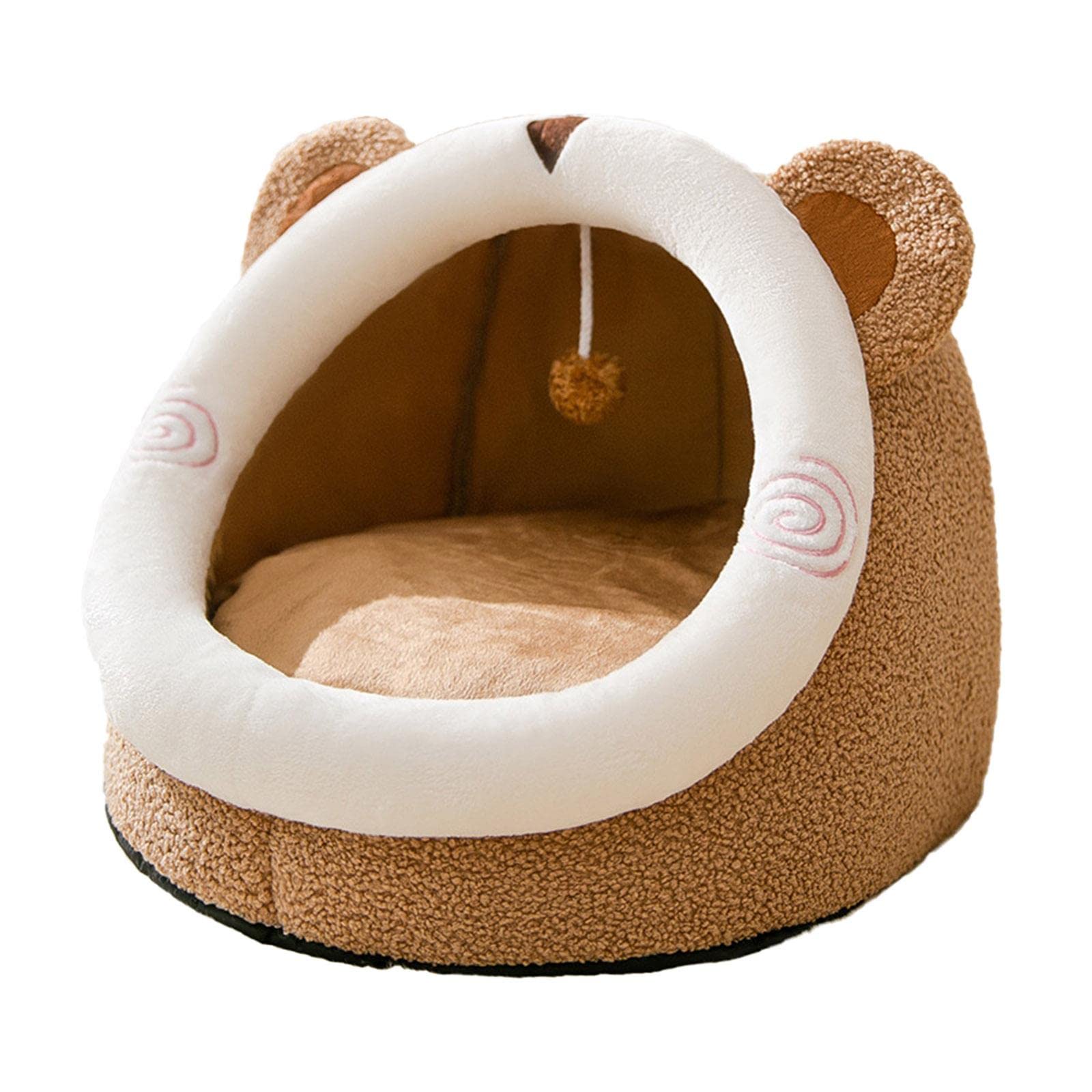 Gazechimp Cute Pet Bed - Cozy Cat & Dog Bed with Warm Nest Design, Soft Hideout Tent for Indoor Sleeping - Perfect for Winter, All Seasons Use in Living Room or Bedroom