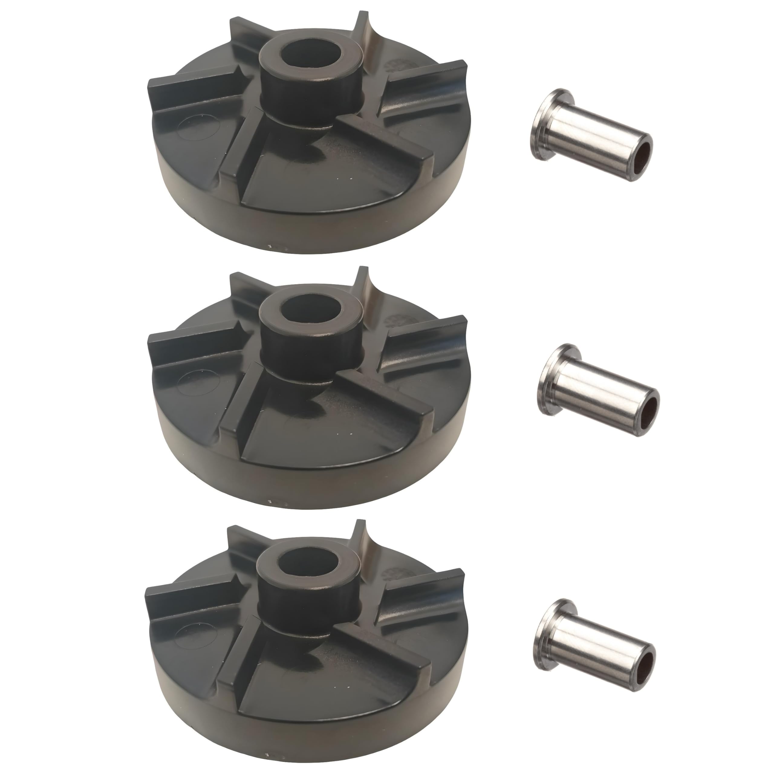 Grindmaster Crathco Standard Impeller and Bearing Sleeve (3-Pack) - Replacement Parts for Commercial Coffee Grinders & Espresso Machines