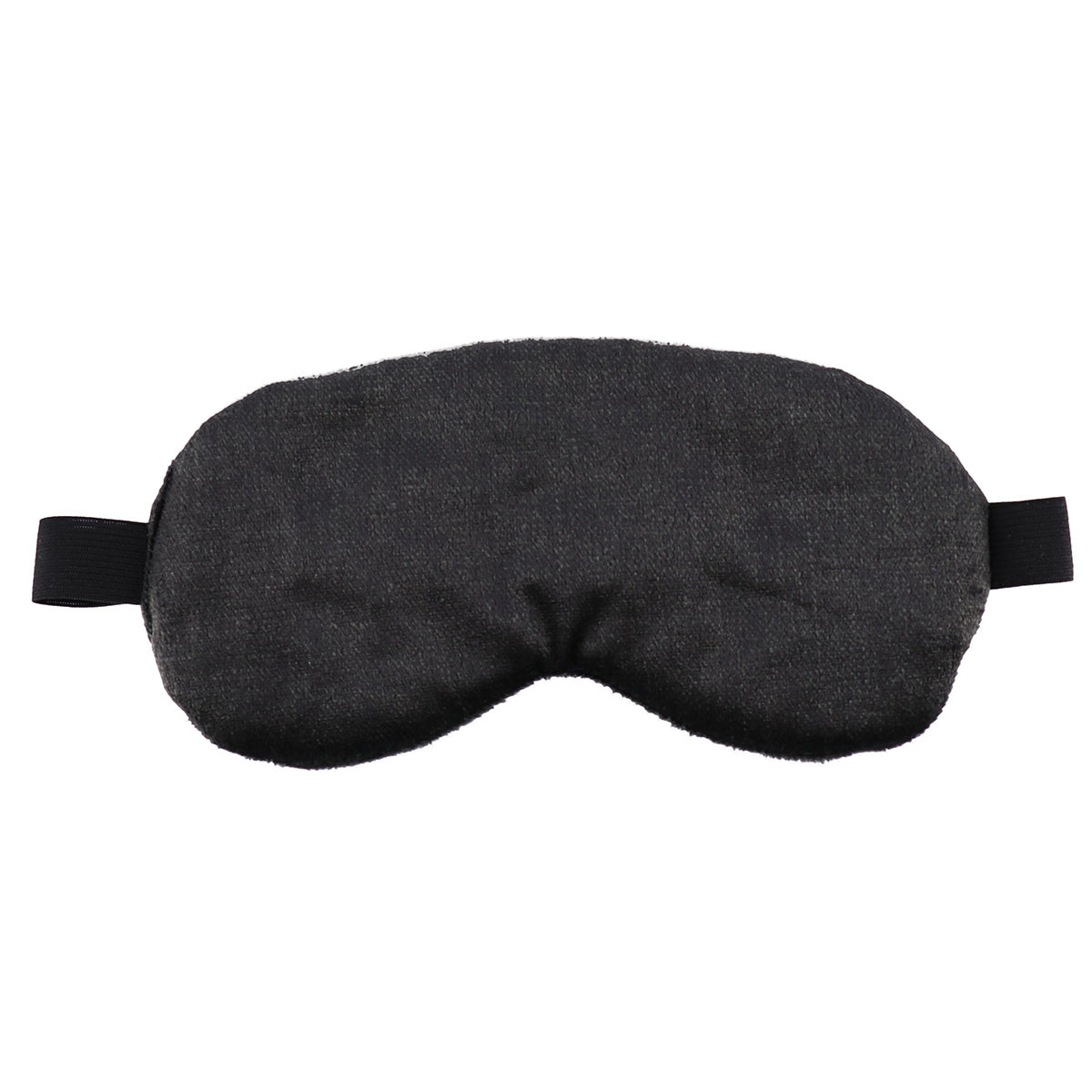 Soft Corduroy Sleep Mask for Women & Men - Heather Black - Comfortable & Lightweight Eye Mask for Sleeping, Travel & Relaxation
