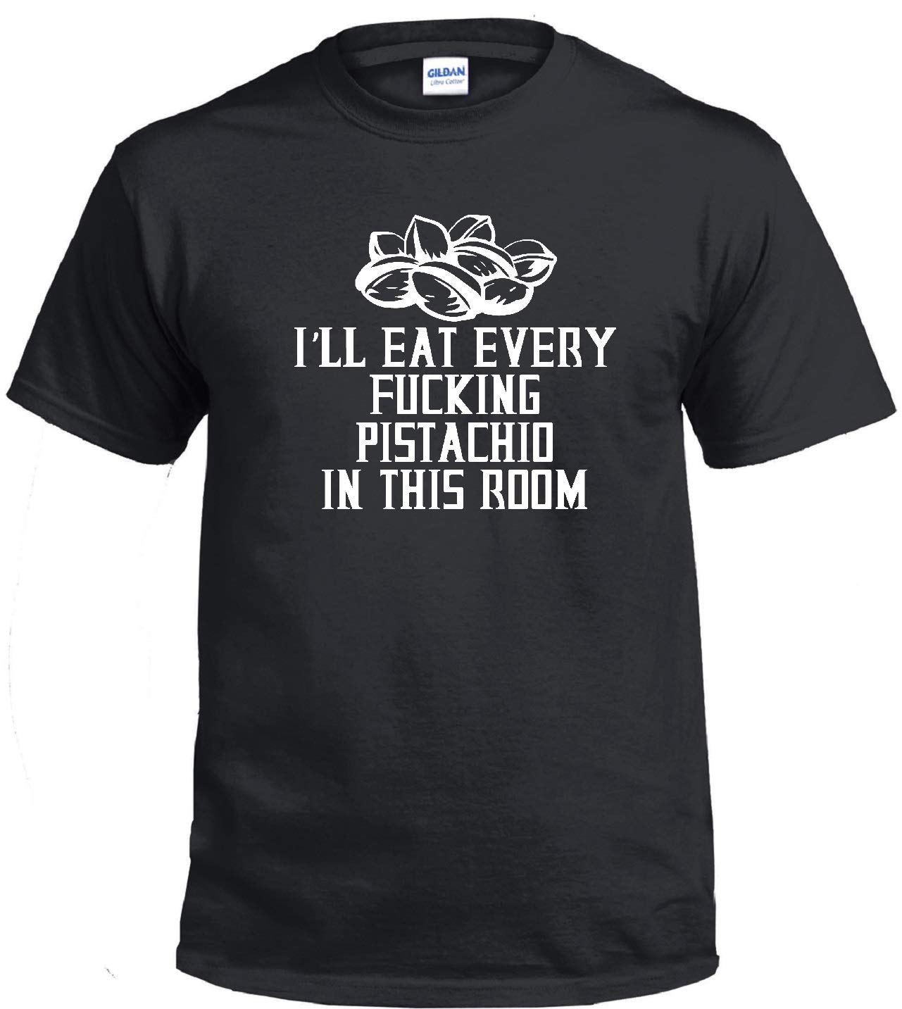STUFF WITH ATTITUDE Every Pistachio Black Graphic T-Shirt for Men - Casual Streetwear Tee for Everyday Wear, Parties & Outings