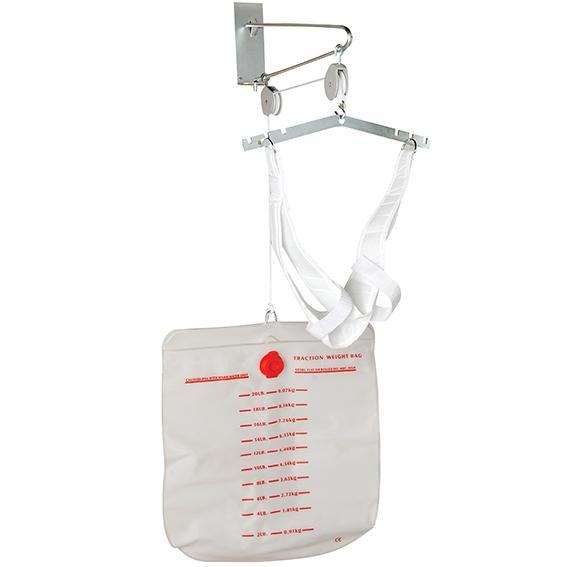 Home Traction Set with Water Bag - Neck & Back Pain Relief Device for Home Use - Adjustable Cervical Spine Stretcher for Physical Therapy & Relaxation - Perfect for Office, Travel & Post-Workout Recovery