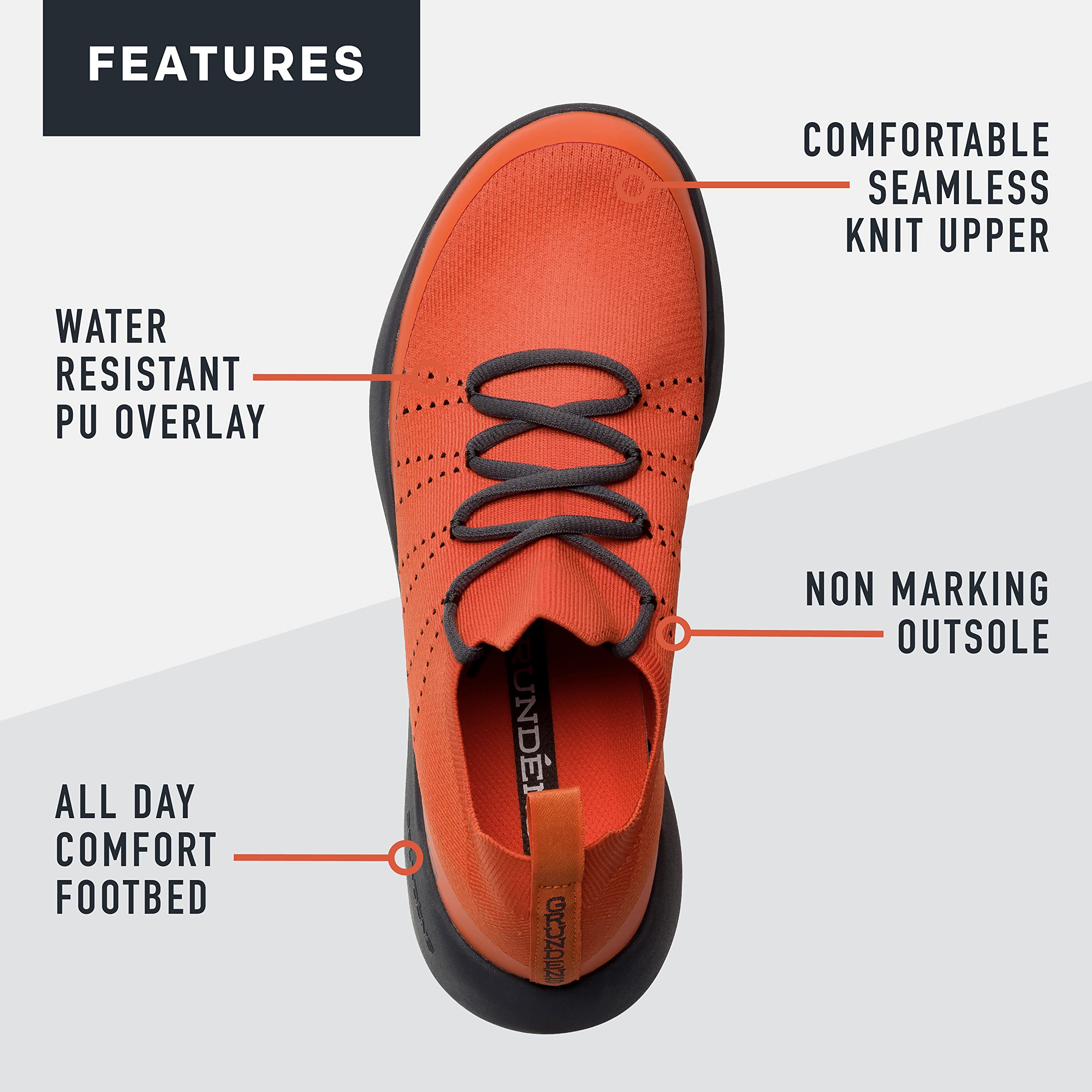 Grundéns Sea Knit Boat Shoes for Men & Women - Non-Slip Deck Shoes for Boating, Fishing & Outdoor Activities - Comfortable & Durable Water-Resistant Footwear