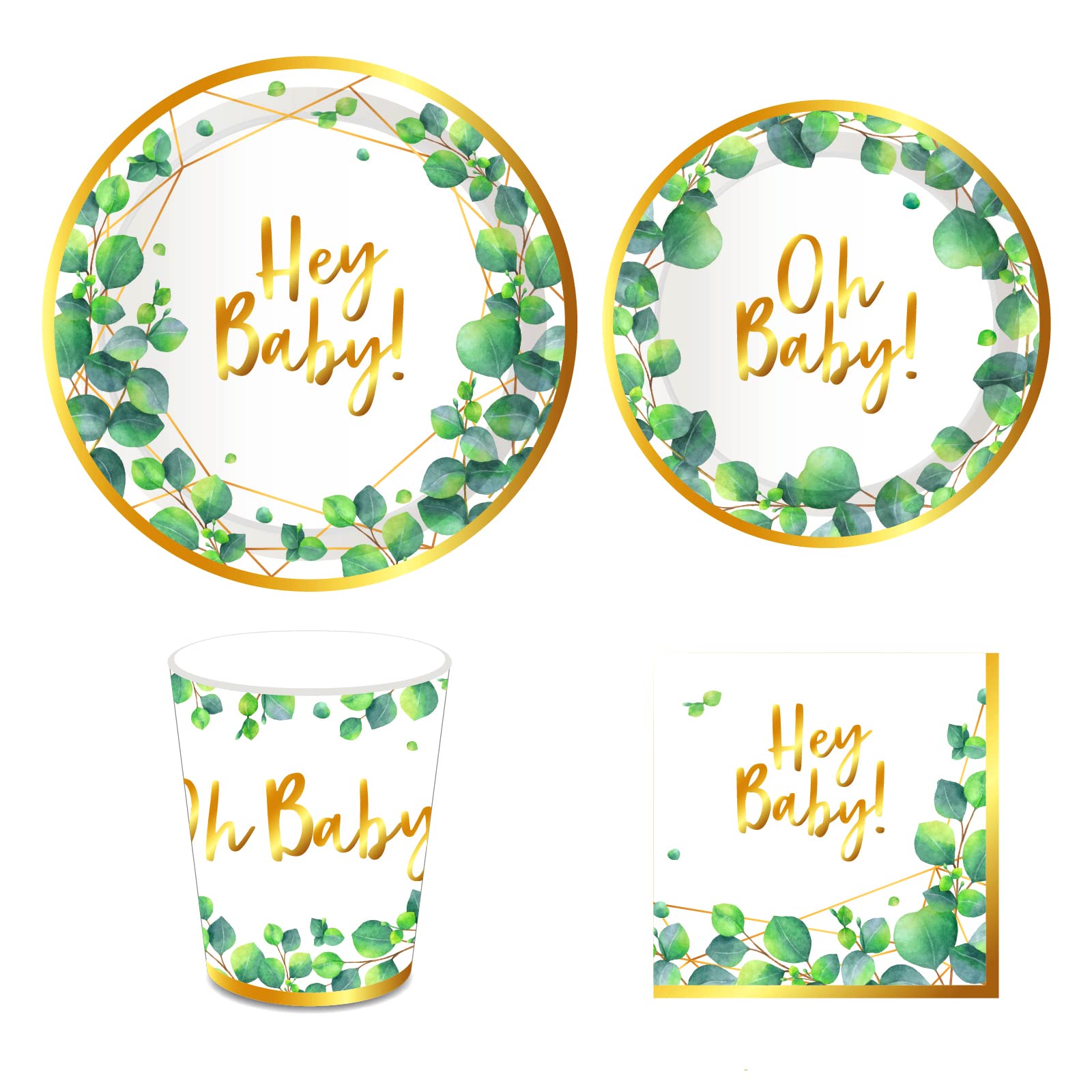 Wild Animals Party Decorations Set - 16-Piece Jungle Theme Paper Plates, Cups & Napkins for Kids Birthday Party Supplies | Perfect for Safari, Zoo & Animal Themed Birthday Celebrations