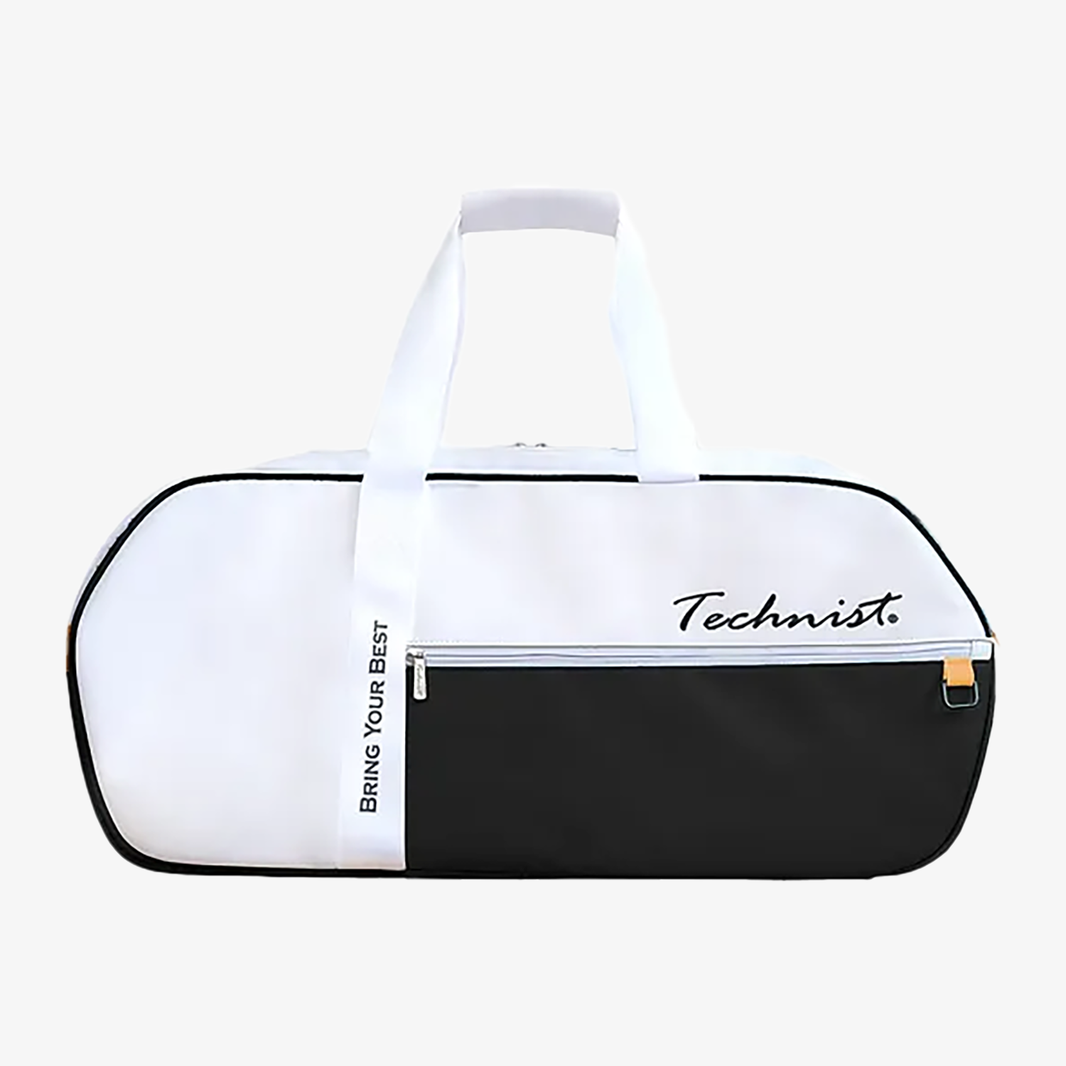 Technist TNB64123 Tennis Racket Bag - Durable & Lightweight for Tennis, Badminton, Squash (White/Black/Yellow) | Perfect for Court, Training & Travel