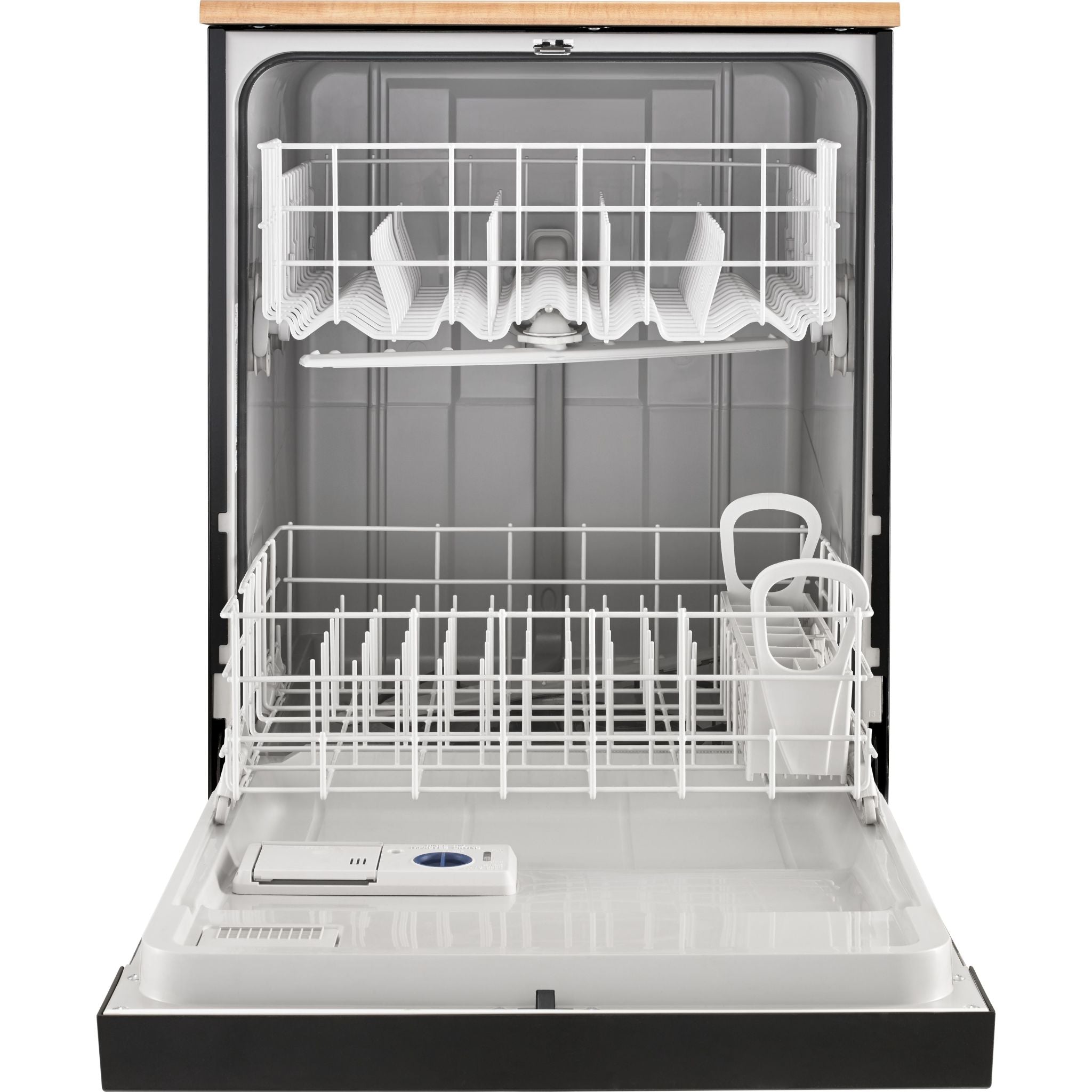 Whirlpool WDP370PAHB Portable Dishwasher with Plastic Tub - Black | Compact Countertop Dishwasher for Small Kitchens, Apartments & RVs