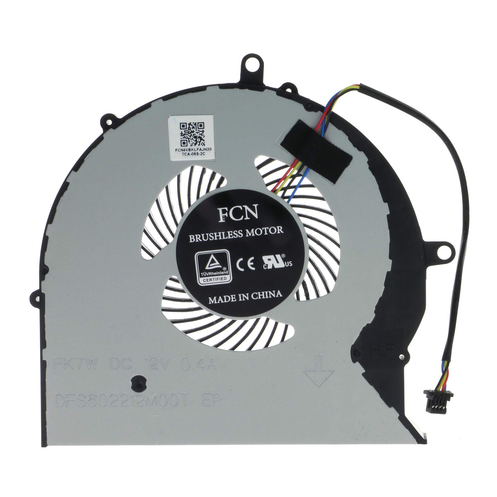 ASUS FX63VM FZ63VM FX63VM7300 FX63VM7700 FZ63VD GL703 GL703V GL703VD GL703VM Replacement Cooling Fan - DC12V 0.4A DFS552012M00T-FK7V DFS602212M00T-FK7W - Perfect for Gaming Laptop Overheating Prevention & Performance Boost