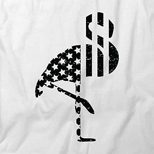 American Flag Flamingo Graphic T-Shirt | Patriotic Summer Casual Tee for Men & Women | Perfect for 4th of July, Beach Parties & BBQ Outings