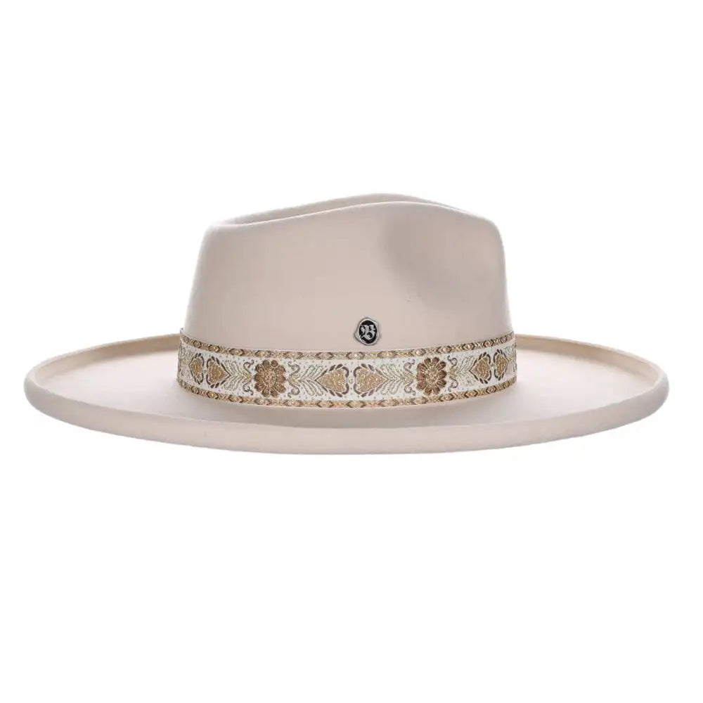 Biltmore Darlin Wide Brim Wool Felt Fedora Hat for Women - Stylish Sun Protection & Outdoor Fashion Accessory for Summer, Beach, and Travel
