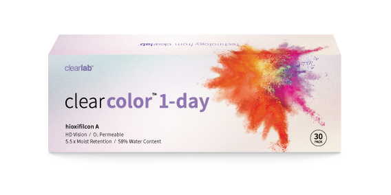 Clearcolor 1 Day Daily Disposable Contact Lenses - UV Protection & Comfort for All-Day Wear | Perfect for Work, Sports, and Outdoor Activities