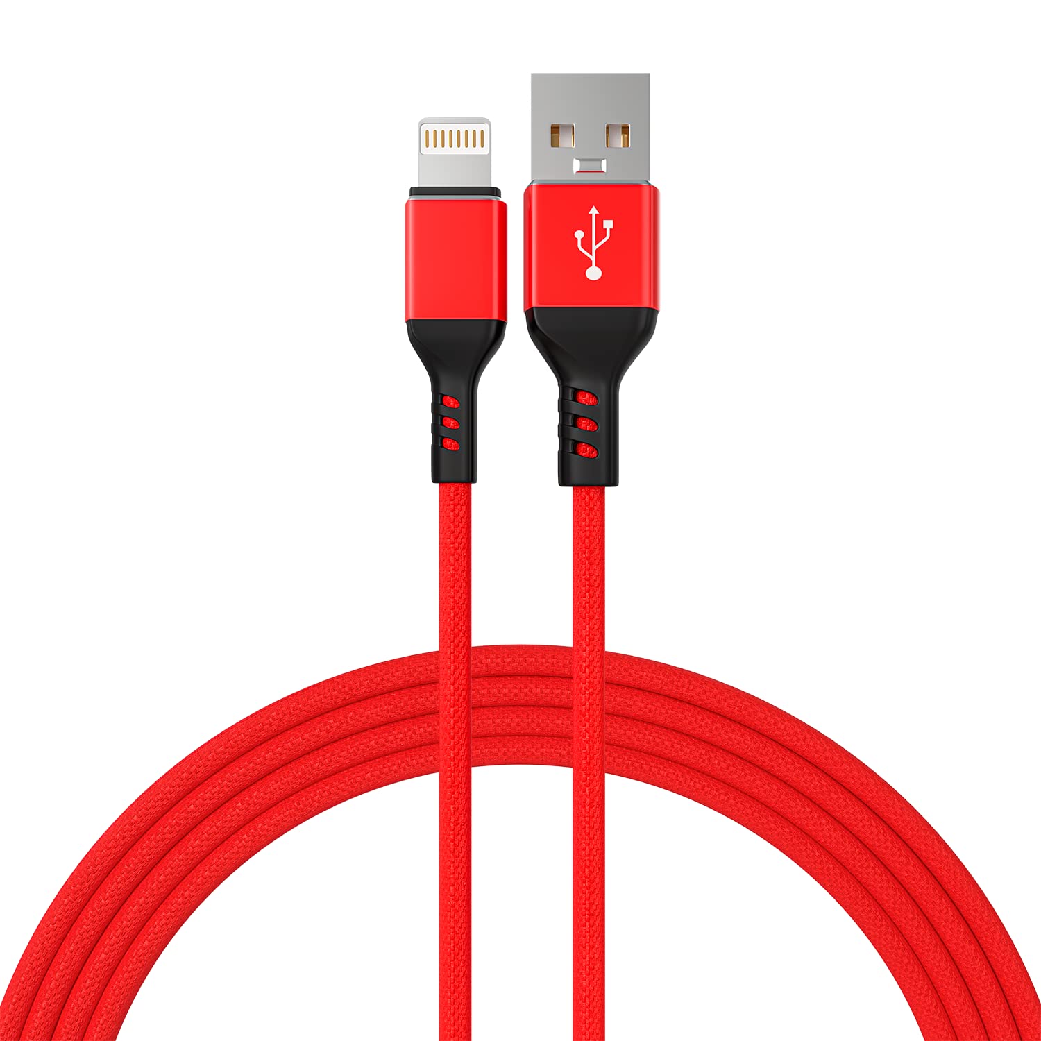 Ironten 50 Pack 6FT MFi Certified Lightning Cable - Fast Charging & High Speed Data Sync USB Cable for iPhone 14/13/12/11 Pro Max/Plus/XS MAX/XR/XS/X/8/7 Plus (Red) - Perfect for Home, Office & Travel Charging Needs