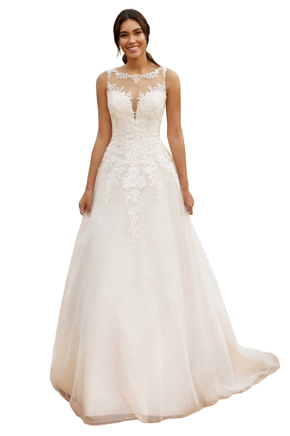2022 WaterDress Boho Lace Beach Wedding Dresses for Bride - Elegant Bridal Gown WDW002 | Perfect for Beach, Destination & Boho Chic Weddings