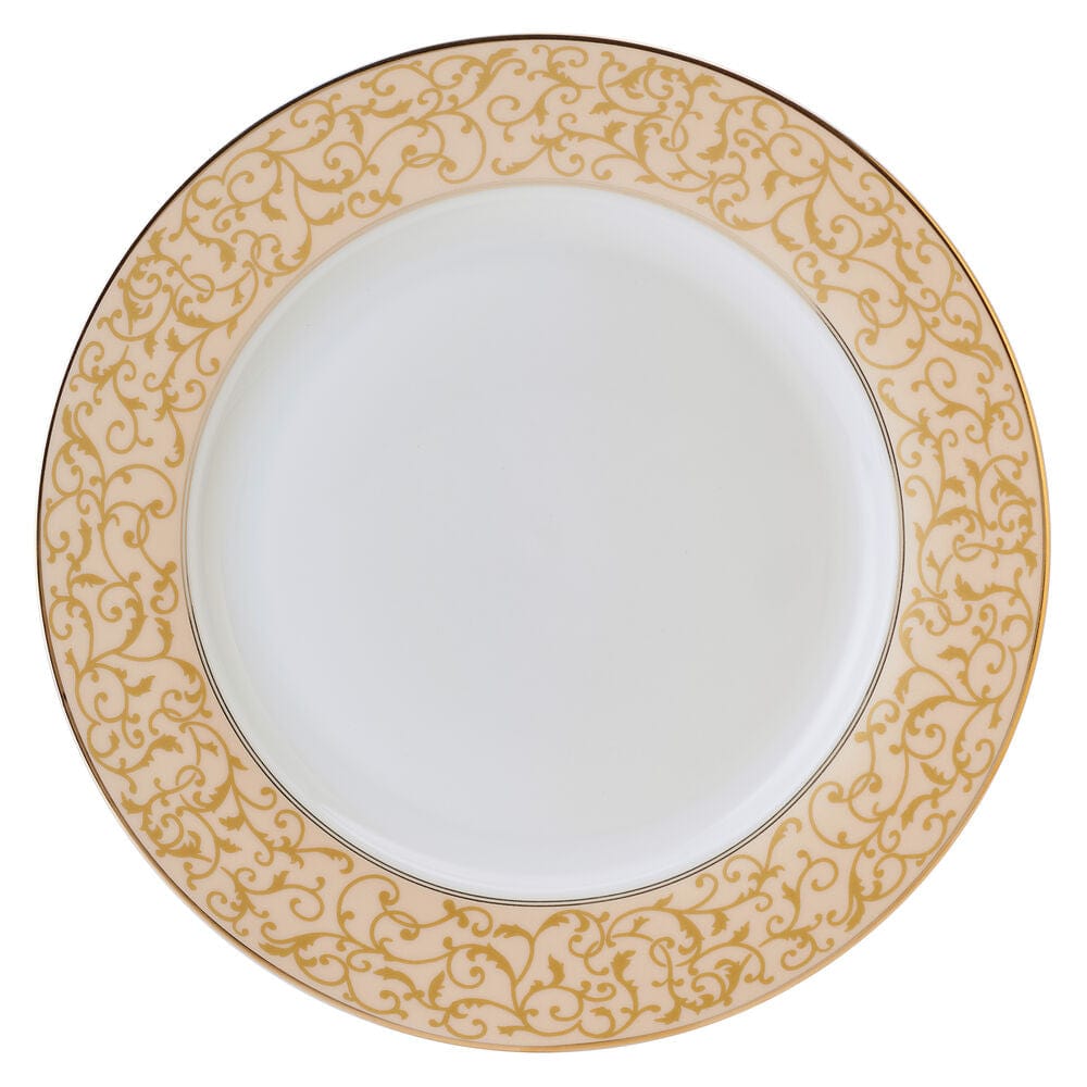 Luxury 40-Piece Gold Dinnerware Set for 8 - Elegant Parchment Color Fine China for Formal Dining, Wedding Registry & Special Occasions