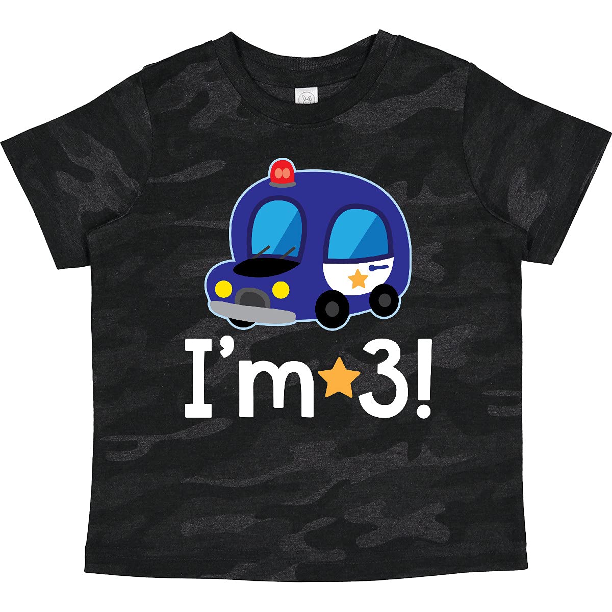 3 Year Old Birthday Policeman Car Toddler T-Shirt - Fun Kids Police Theme Tee for Toddler Boys & Girls | Perfect for Birthday Parties, Dress Up & Playtime