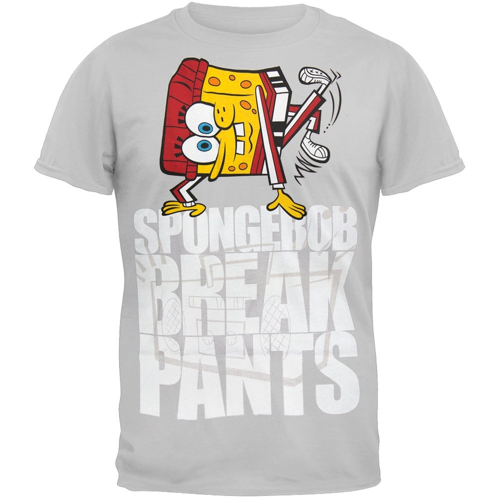 SpongeBob SquarePants Break Dance Graphic T-Shirt for Men & Women - Funny Cartoon Character Tee for Fans, Gifts, and Casual Wear