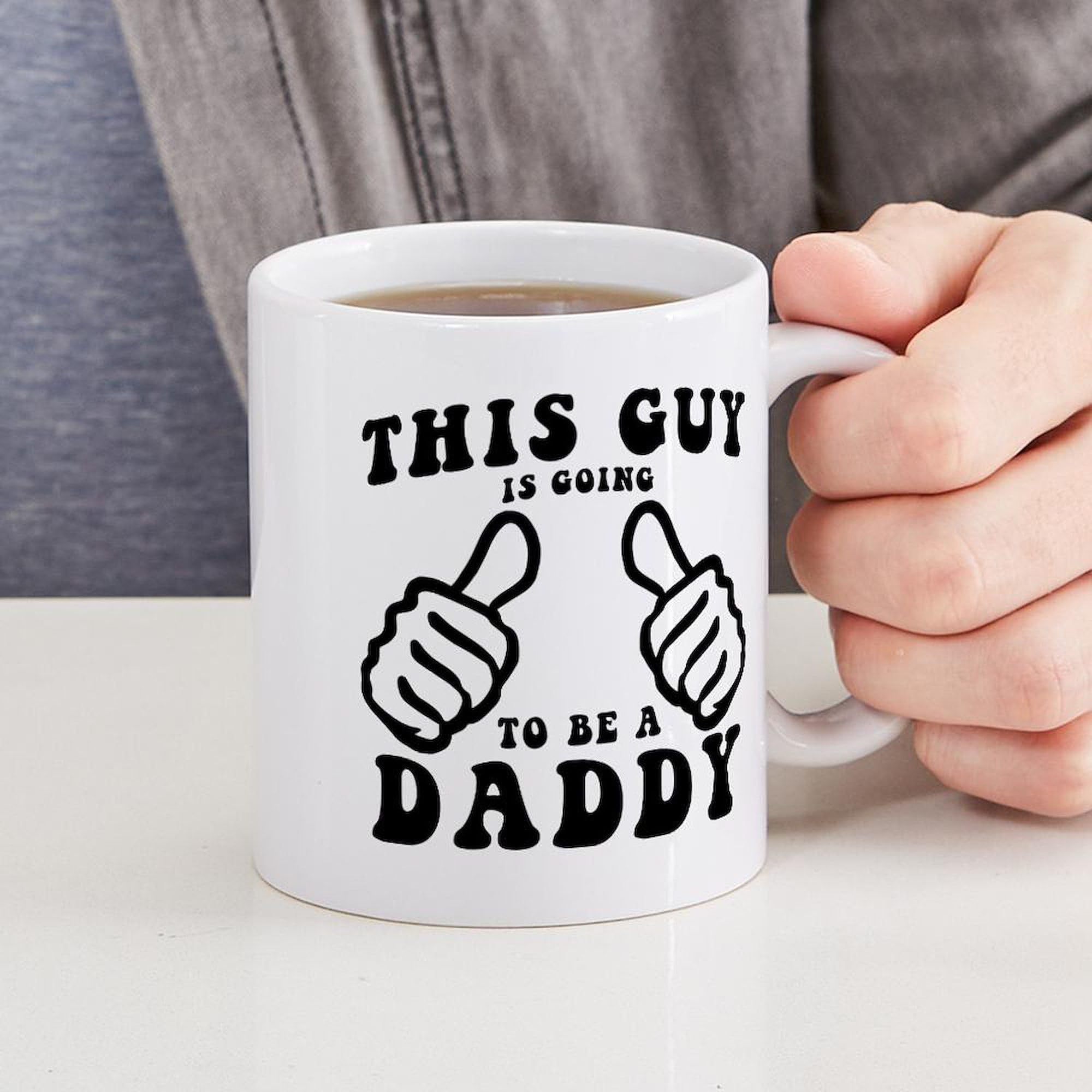 Going To Be A Daddy Ceramic Coffee Mug - 11 oz (325 ml) - Perfect for New Dads & Father's Day Gifts - Ideal for Coffee, Tea & Hot Drinks at Home or Office