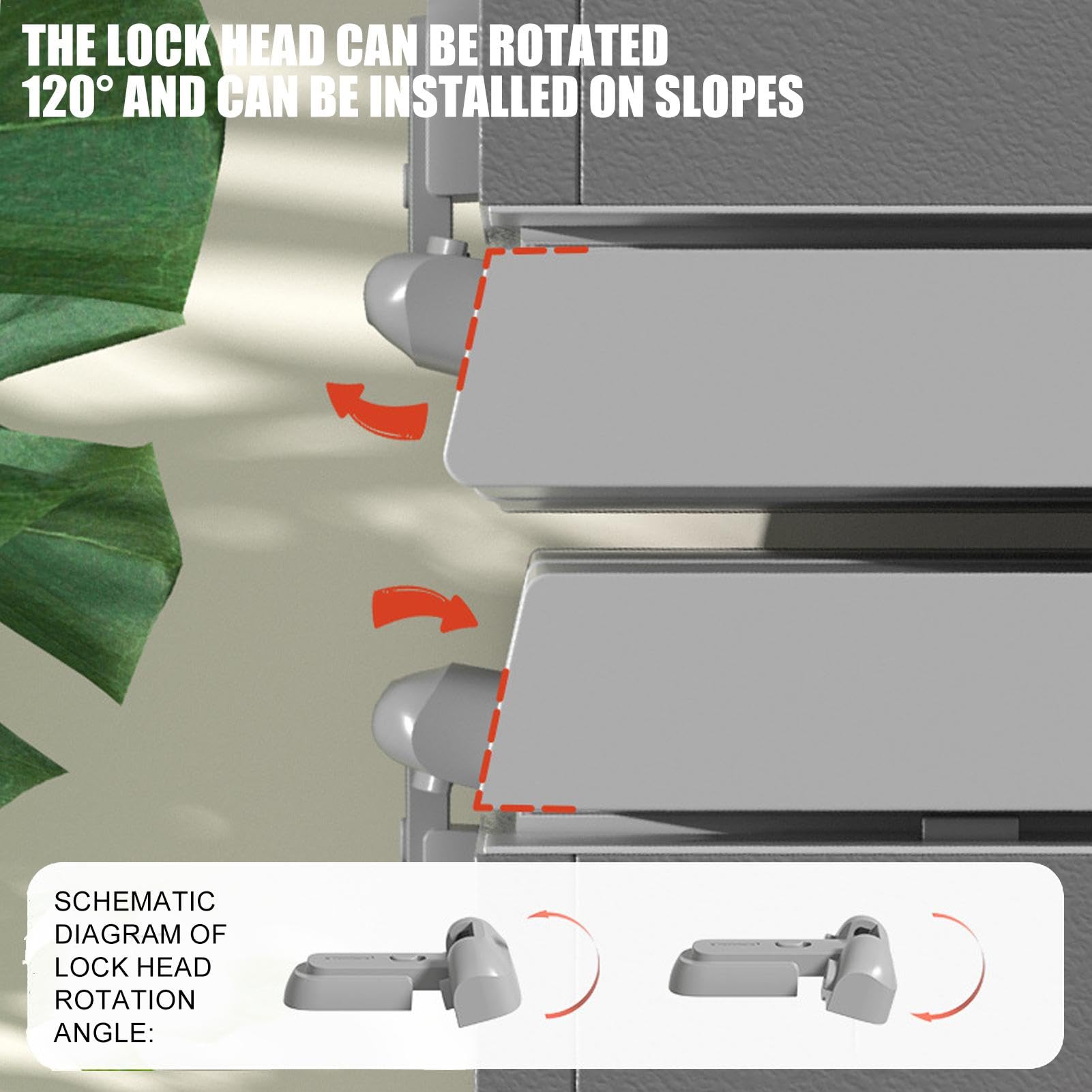 Child Safety Fridge Locks - Self-Adhesive Baby Proof Refrigerator Lock | Secure Multifunctional Door Latch for Home Kitchen Safety | Perfect for Toddler Protection & Pet Proofing