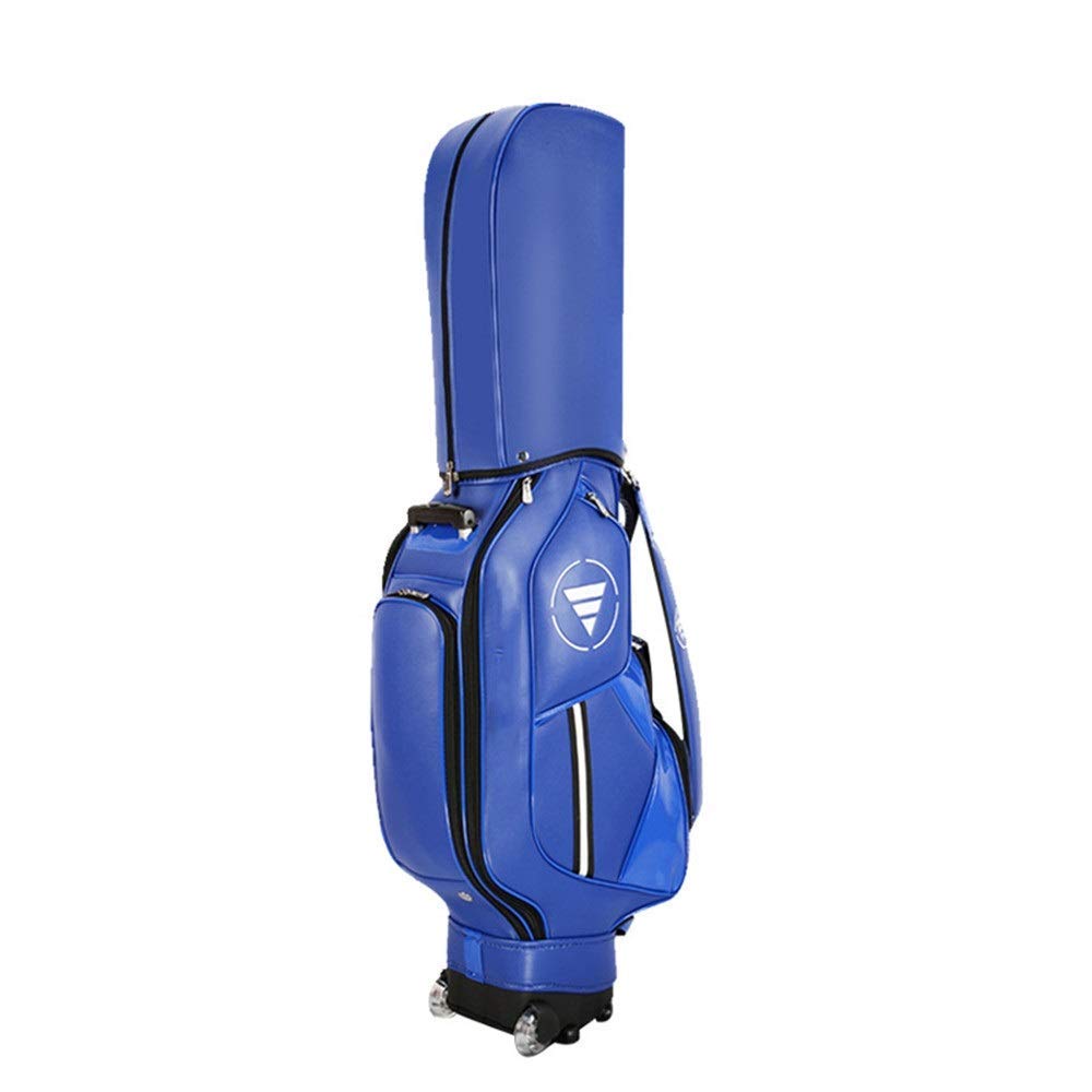Premium Retractable Golf Travel Bag Organizer for Men - Durable & Lightweight Golf Case with Multiple Pockets - Perfect for Golf Trips, Air Travel & Storage (Blue)