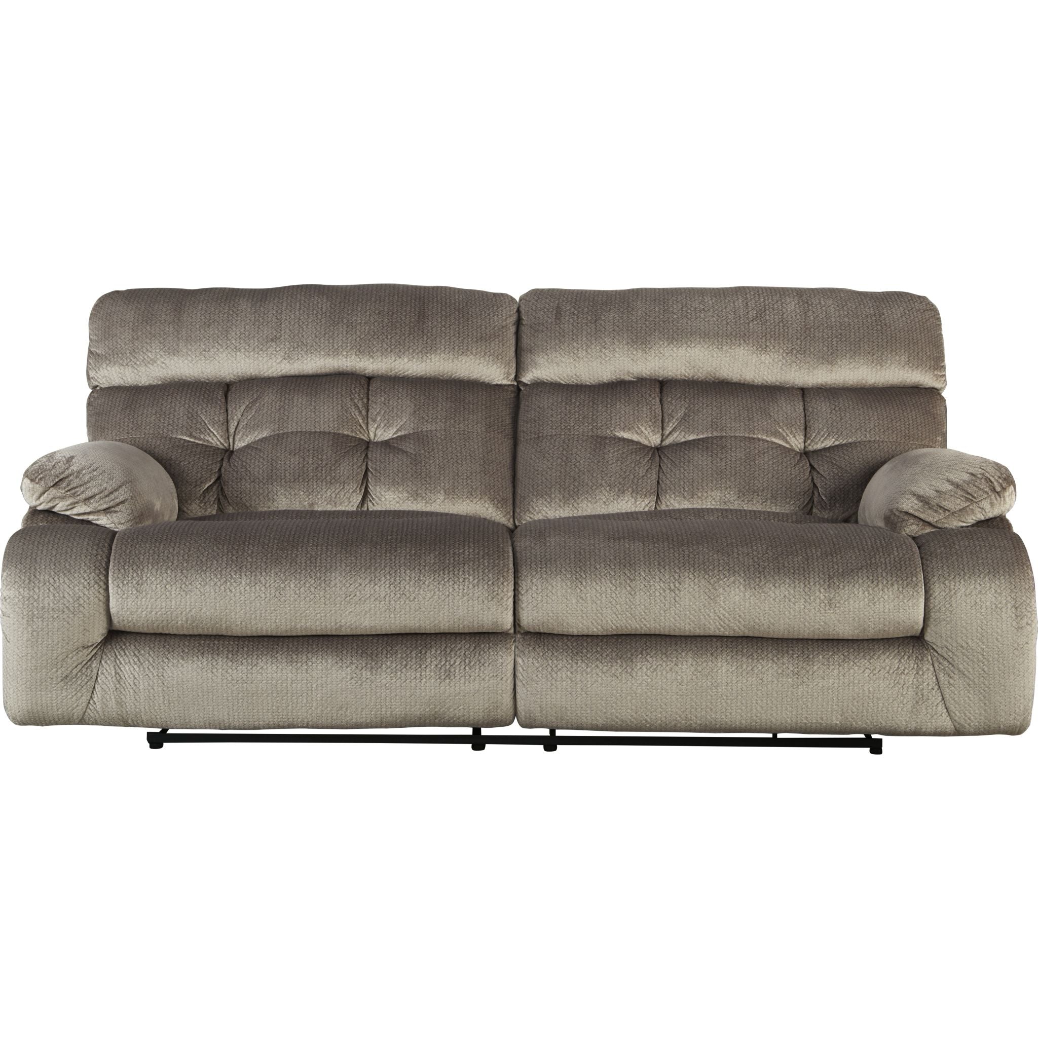 Brassville Exclusive Reclining Sofa - Premium Leather Recliner Couch for Living Room, Home Theater & Lounge | Comfortable Modern Sectional Sofa for Relaxation & Entertainment