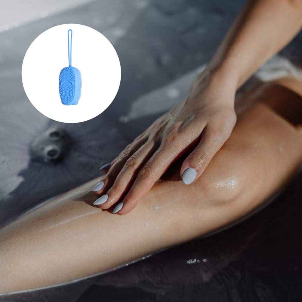 Cabilock Silicone Bath Loofah Brush - Exfoliating Body Scrubber for Men & Women, Soft Shower Sponge with Bubble Kit, Convenient Bath Accessory for Kids & Adults - Perfect for Sensitive Skin & Spa Days