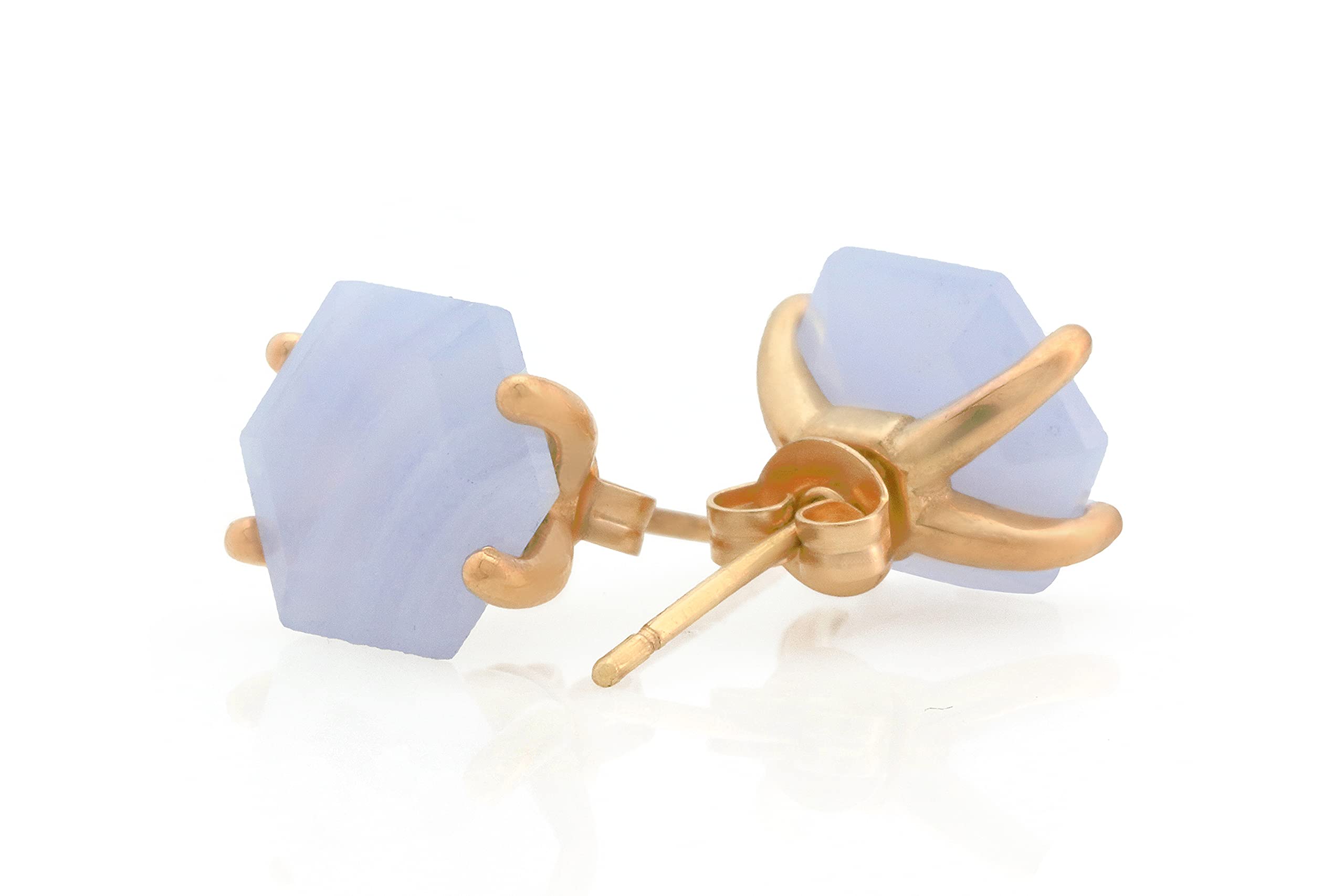 Blue Lace Agate Earrings - Handmade Crystal Gemstone Jewelry for Women | Statement Dangle Earrings for Parties, Weddings & Everyday Wear | Gift Box Included