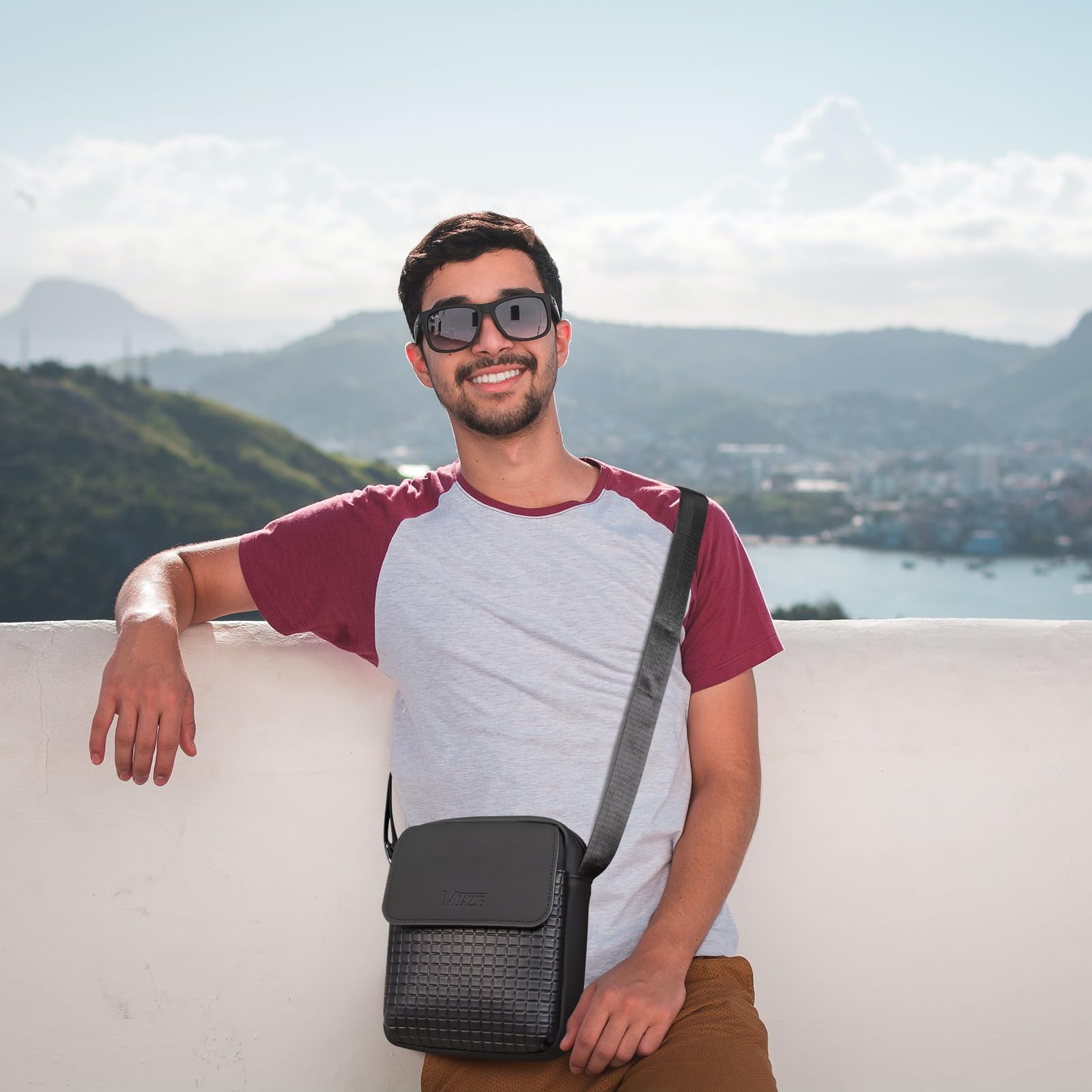Stylish Unisex Crossbody Bag - Durable Messenger Shoulder Bag for Men & Women - Compact Satchel with Adjustable Strap - Perfect for Travel, Work & Daily Use