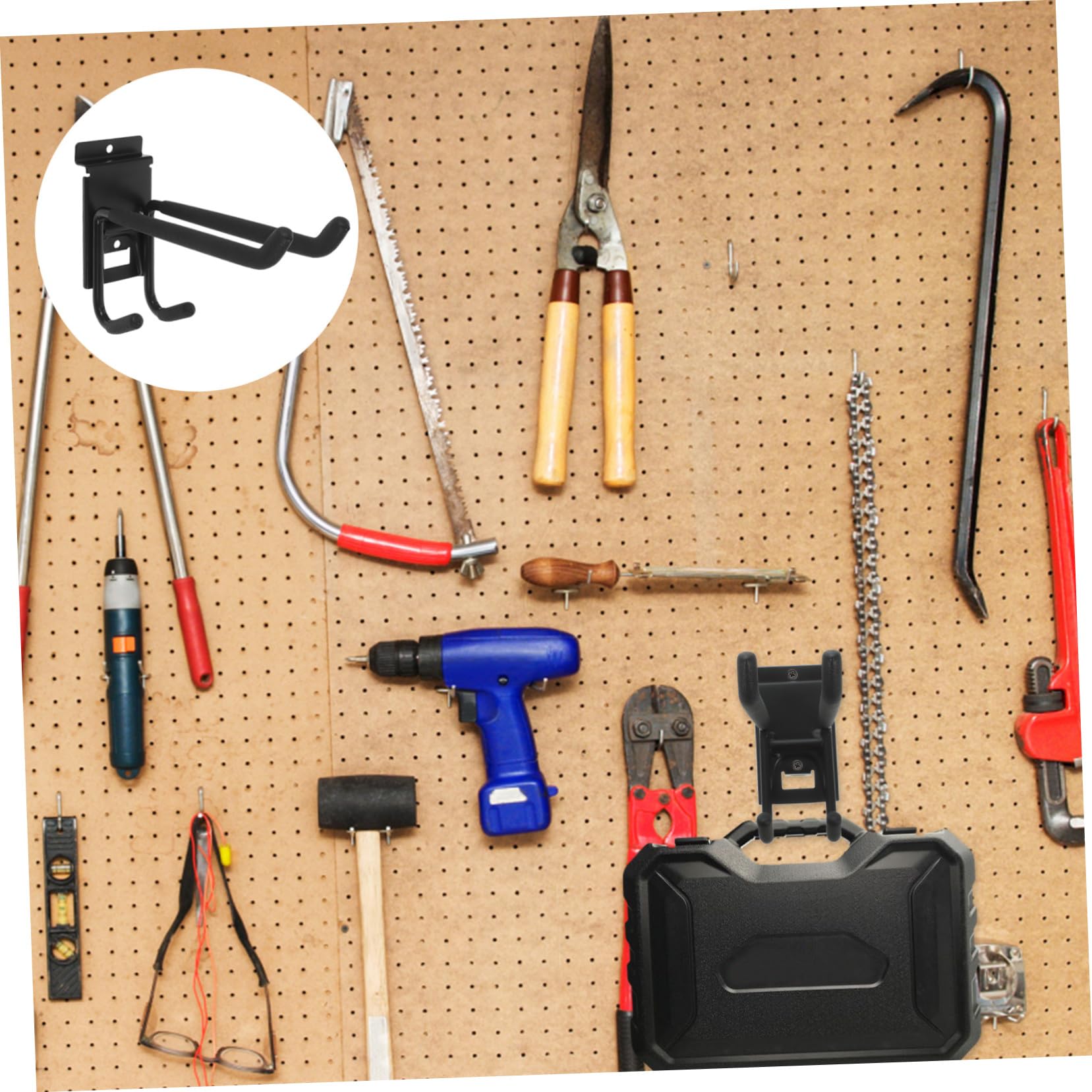 Heavy Duty Garage Hooks for Tool Organization - Wall Mounted Utility Hooks for Small Tools & Equipment - Perfect for Garage, Workshop & Home Storage