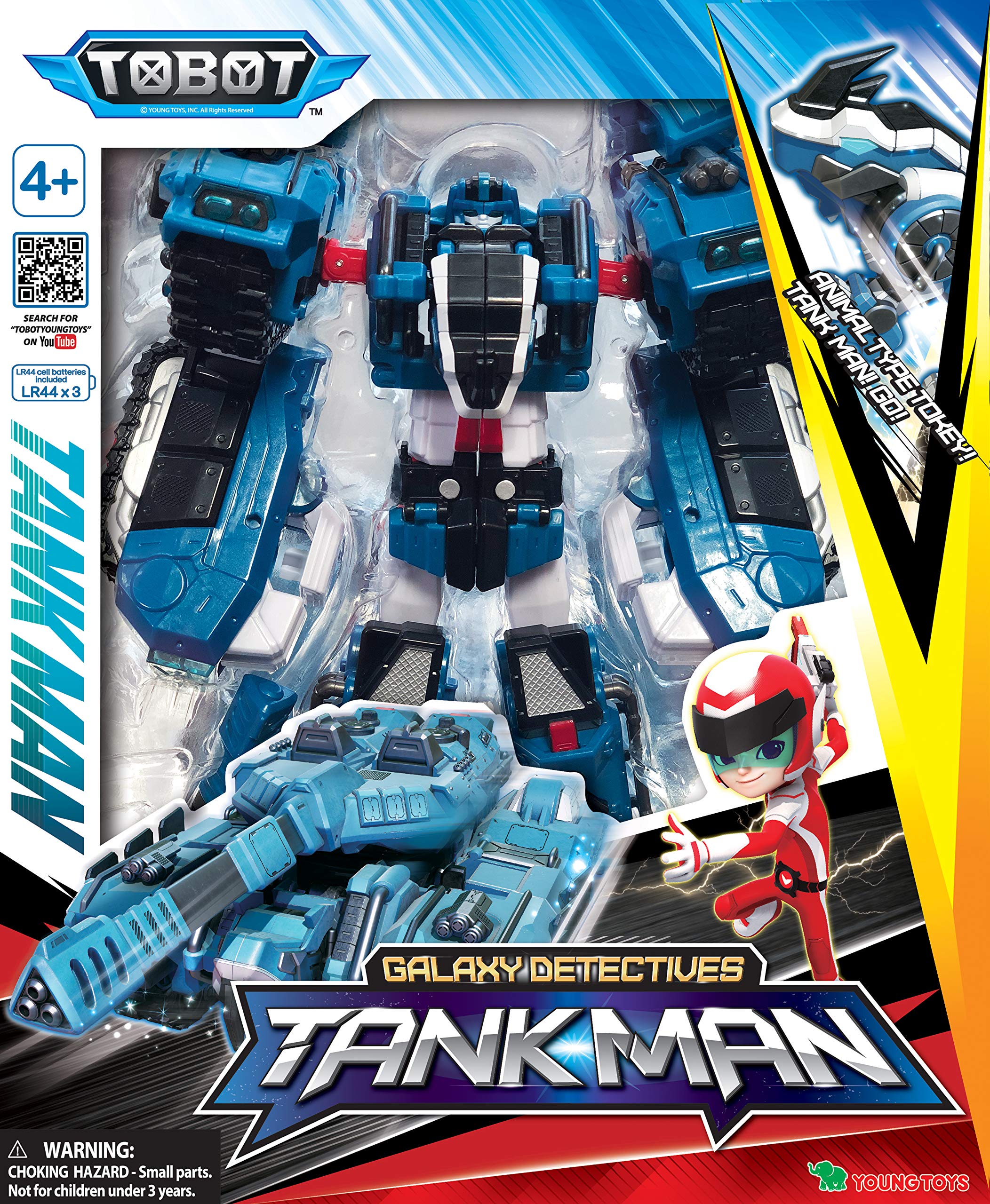 TOBOT Transforming Robot Car Toy - GD Tank Man Collectible Figure for Kids, Convertible from Vehicle to Robot, Perfect for Playtime and Animation Fans
