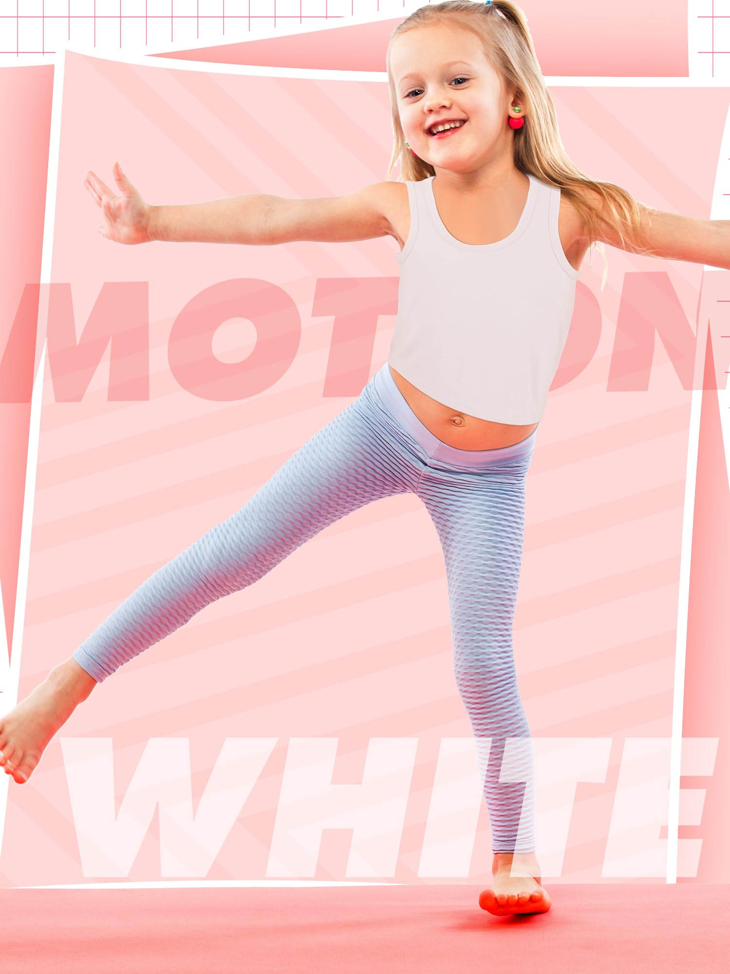 SATINIOR 6-Pack Girls Dance Tank Tops - Breathable Sleeveless Athletic Tops for Gymnastics, Ballet & Dancewear - Perfect for Dance Class, Performance & Gym Training