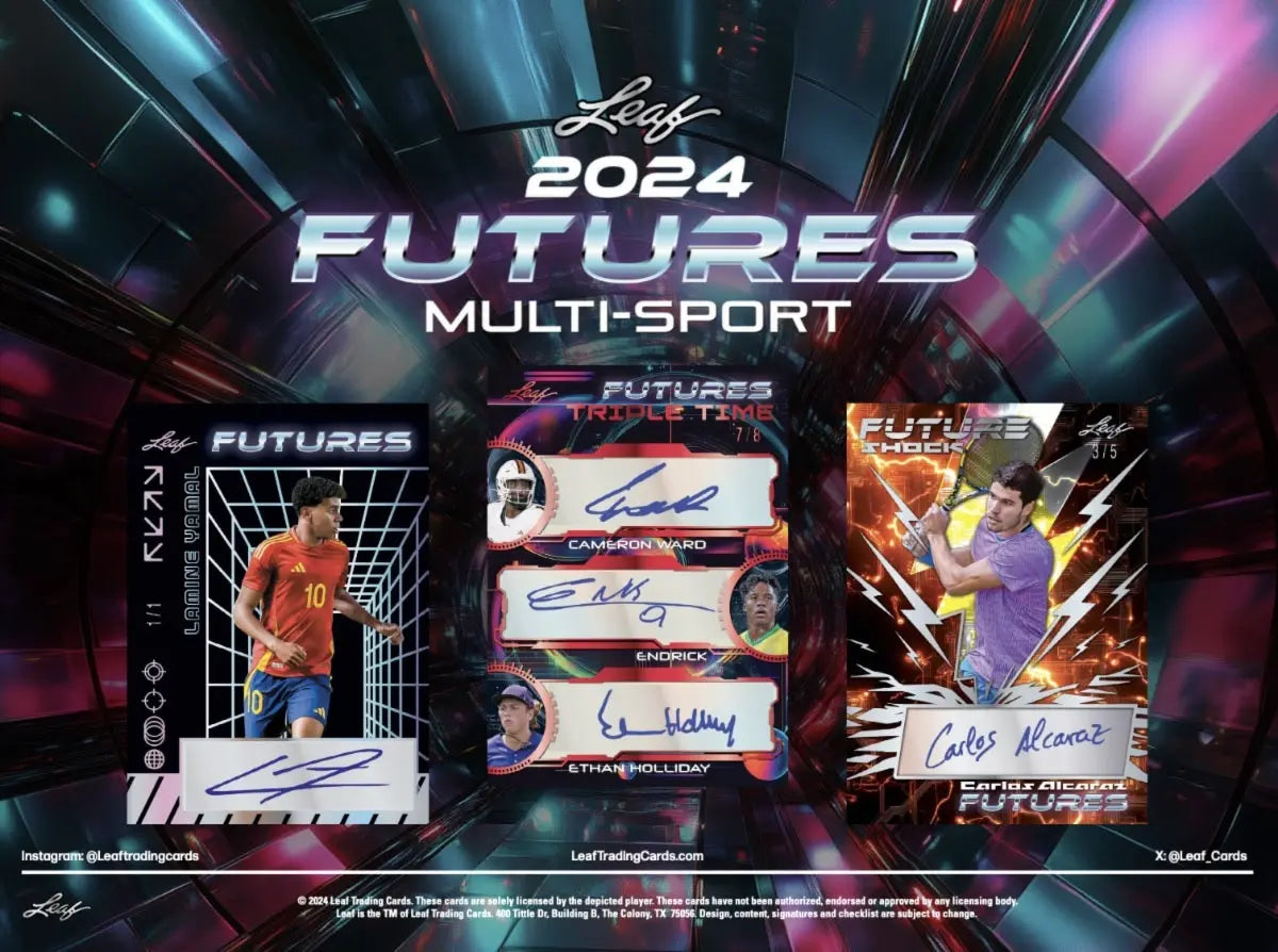2024 Leaf Futures Multi Sport Trading Cards - Collectible Sports Cards for Baseball, Football & Basketball - Perfect for Collectors, Investors & Fantasy Sports Fans