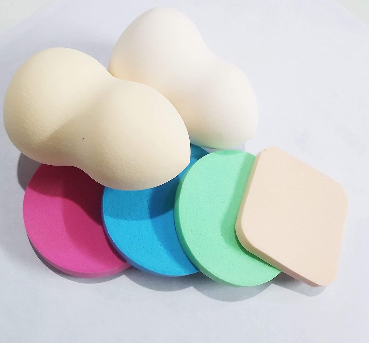 Harsh Love Makeup Sponge Beauty Blender Puff Set of 6 - Foundation & Powder Blending Sponges for Flawless Makeup Application | Perfect for Liquid, Cream & Powder Cosmetics | Great for Travel & Professional Makeup Kits