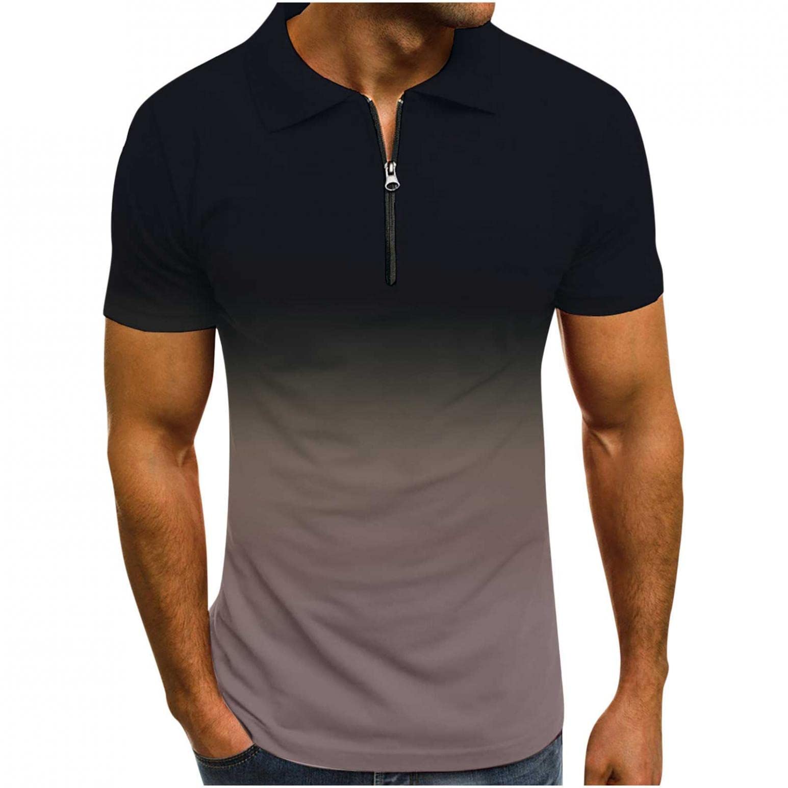 **Men's Polo T-Shirts - Comfortable Henley & Crew Neck Short Sleeve Shirts for Casual, Workout & Gym - Breathable & Stylish Tees for Everyday Wear**