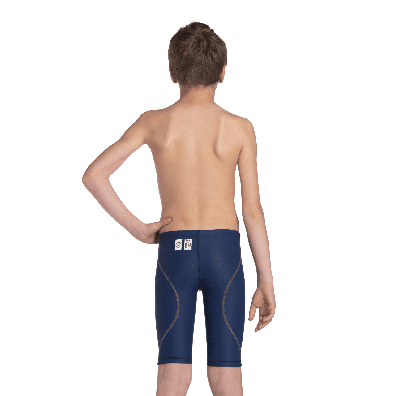 Arena Powerskin ST NEXT Junior Boys' Swim Jammers - Navy Blue - Competitive Swimwear for Kids & Youth - Perfect for Swim Training, Lessons & Racing